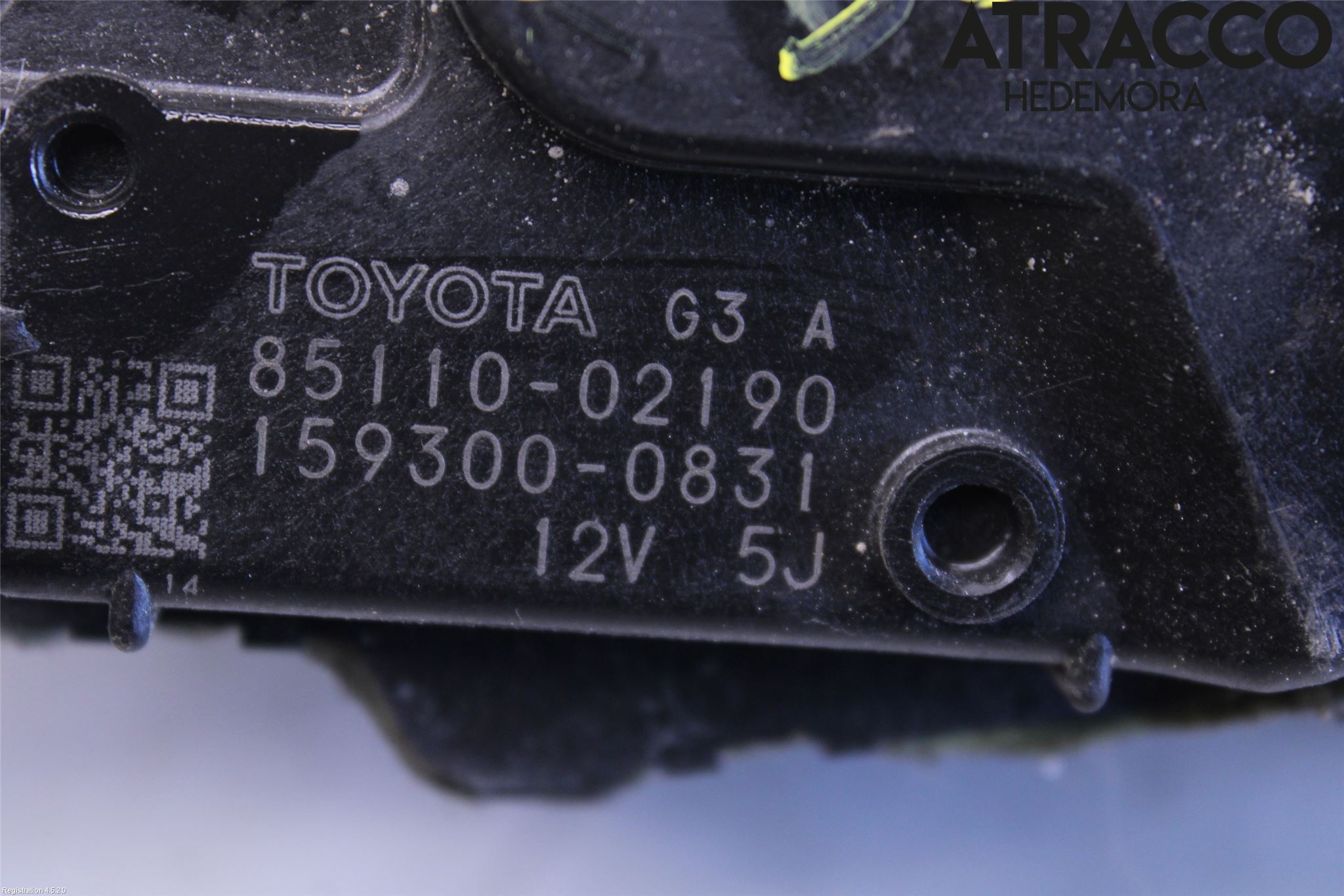 Toyota AURIS 07-09 Torkarmotor Vindruta