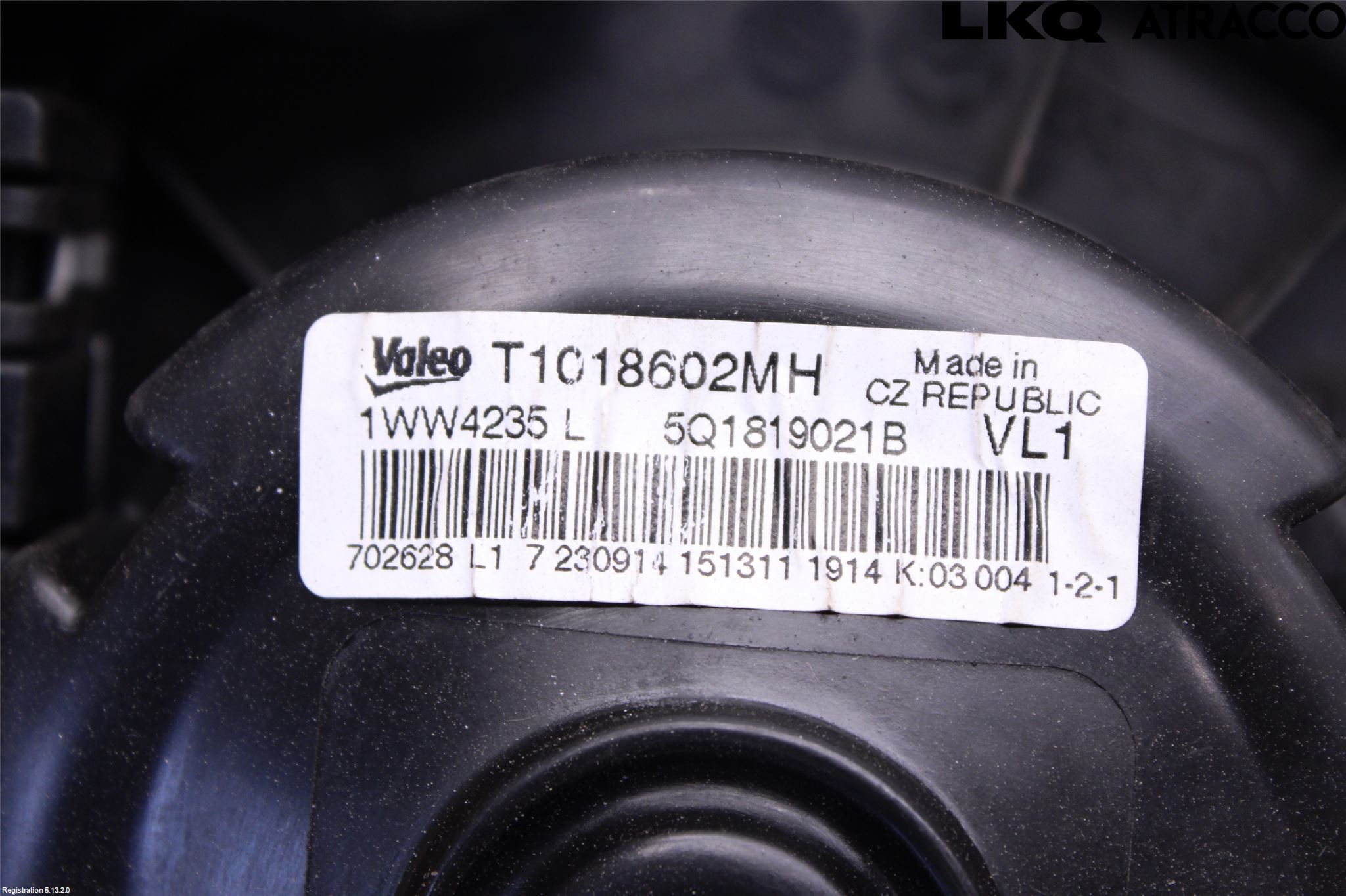 Volkswagen VW GOLF / E-GOLF VII 13-20 Ac Värmefläkt