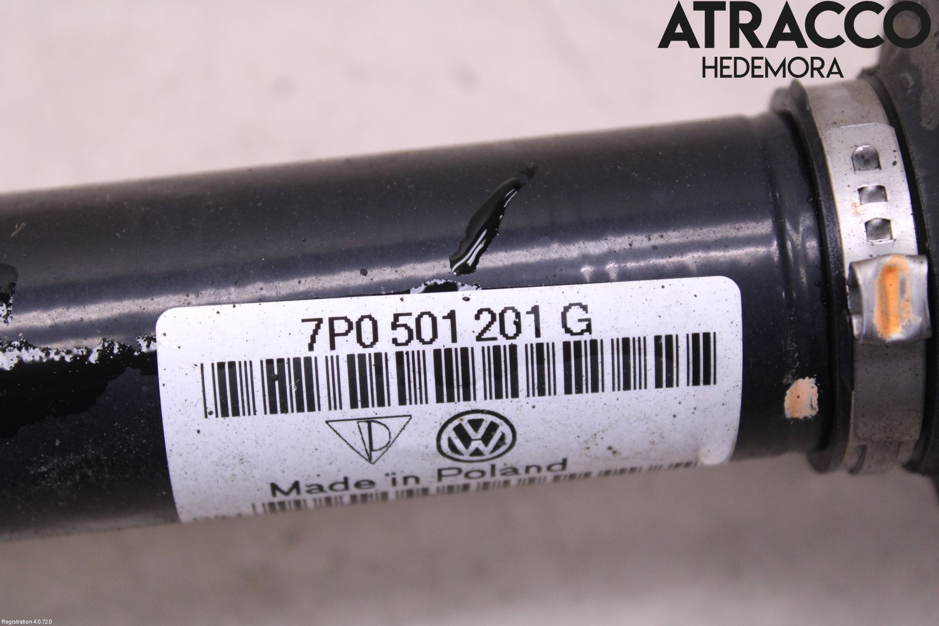 Volkswagen VW TOUAREG 7P 11-18 Drivaxel Bak Höger