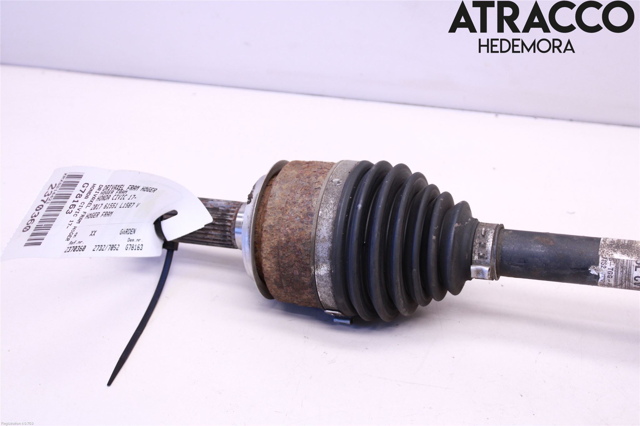 Honda CIVIC 17-22 Drivaxel Fram Höger