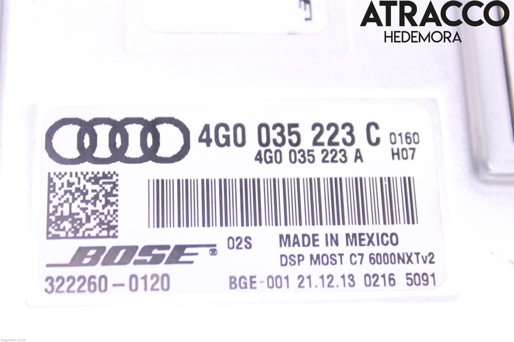 Audi A7/S7 4G 11-17 Radio-Stereo Förstärkare