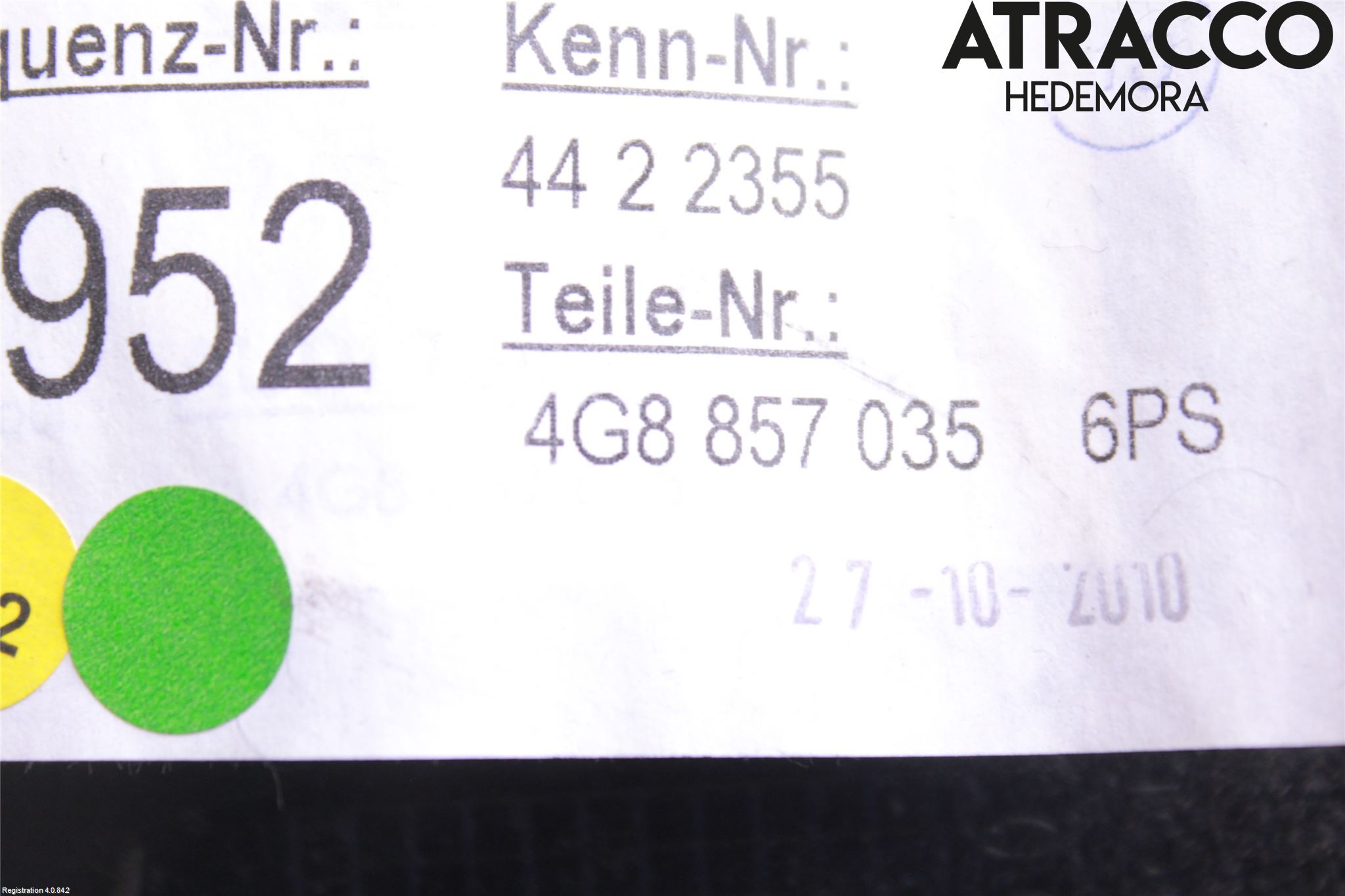 Audi A7/S7 4G 11-17 Handskfack