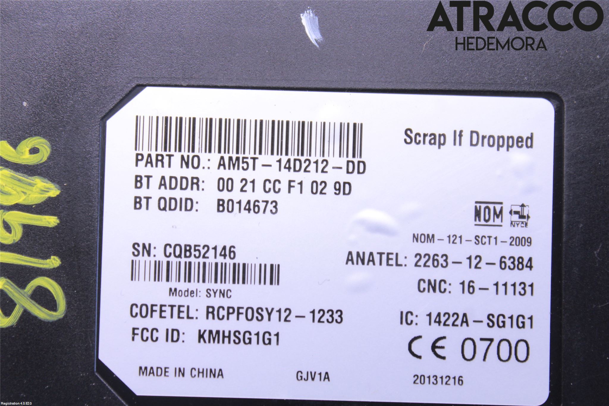 Ford KUGA 13-16 Styrenhet Övrigt