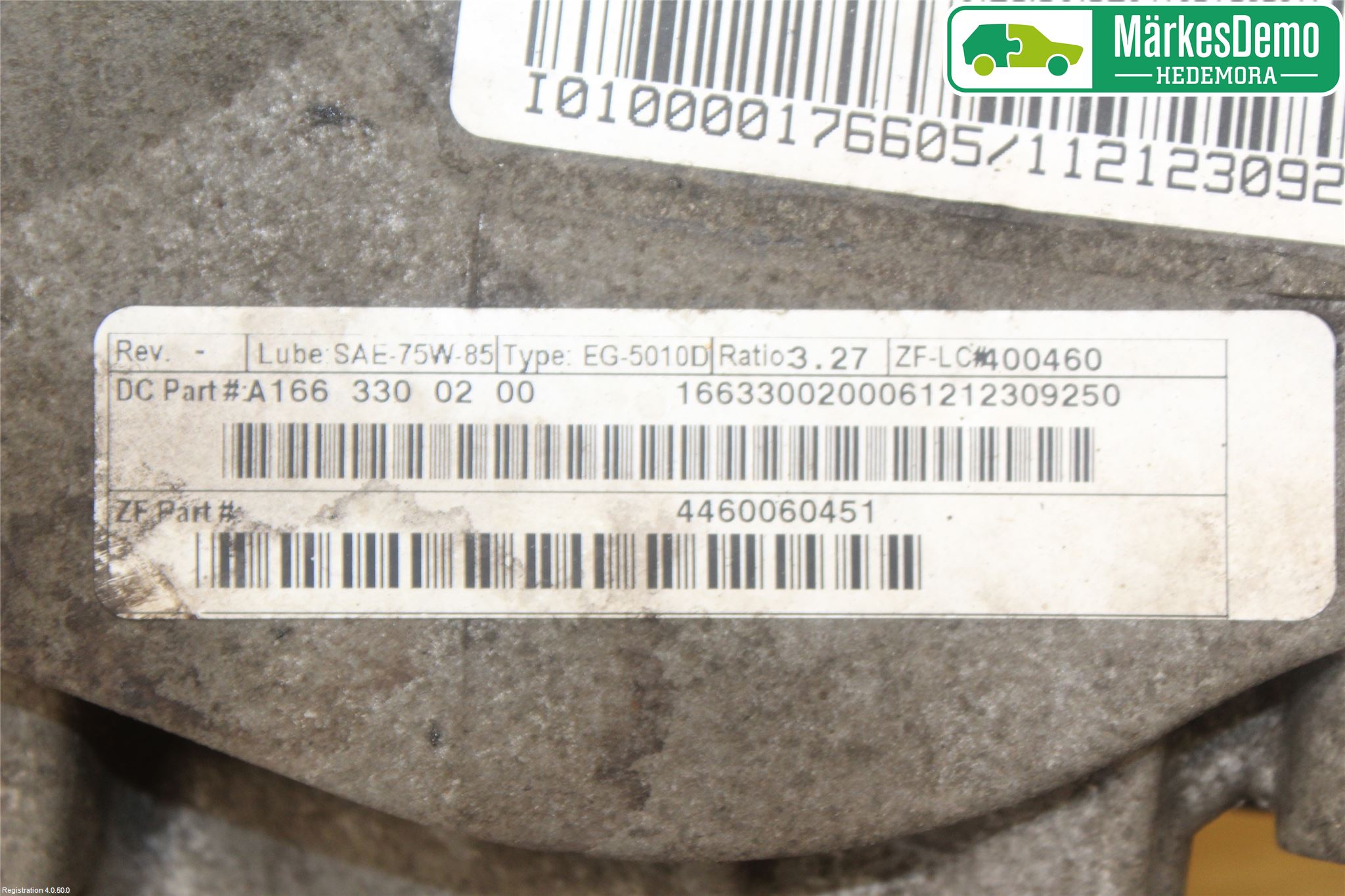 Mercedes-Benz MB ML/GLE-KLASS (W166) 12-18 Framvagn Diffrential