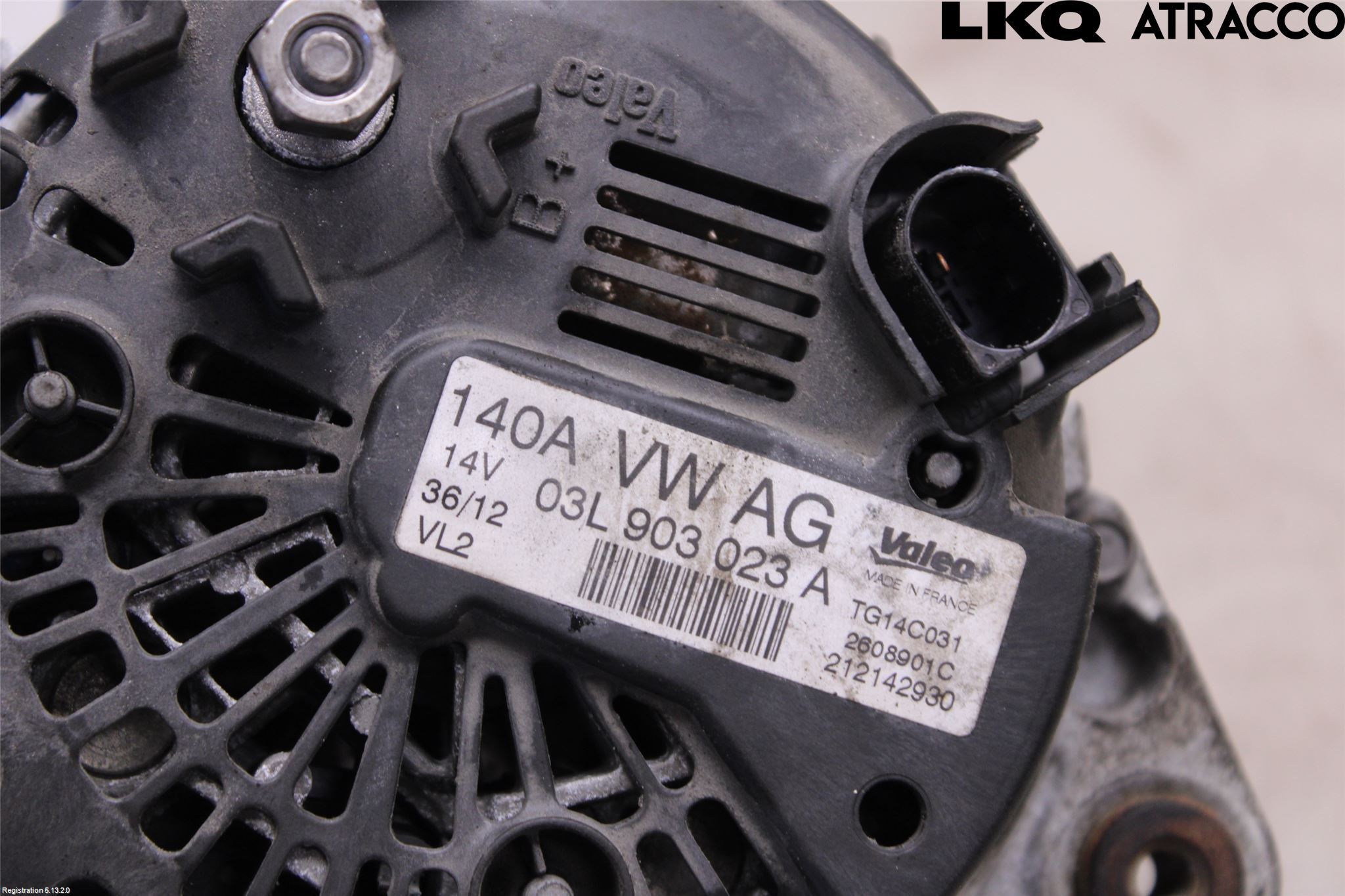 Volkswagen VW GOLF VI 09-13 Generator