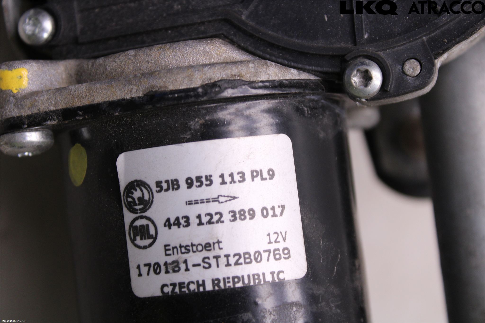 Skoda FABIA 15-21 Torkarmotor Vindruta