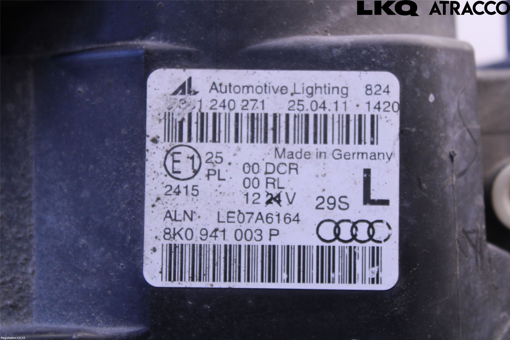 Audi A4/S4 08-11 Strålkastare Vänster