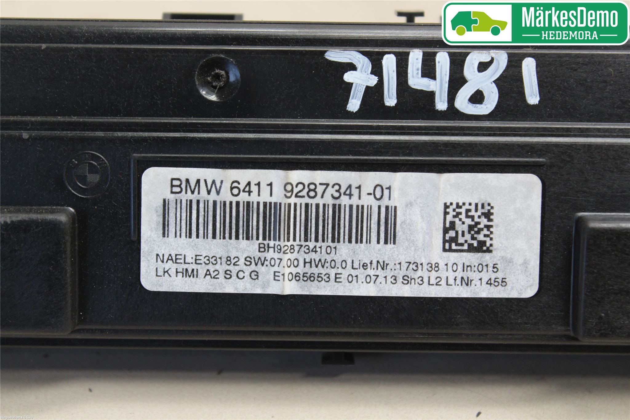 BMW 1 F20/F21 11-19 Ac Styrenhet Ac Manöveren