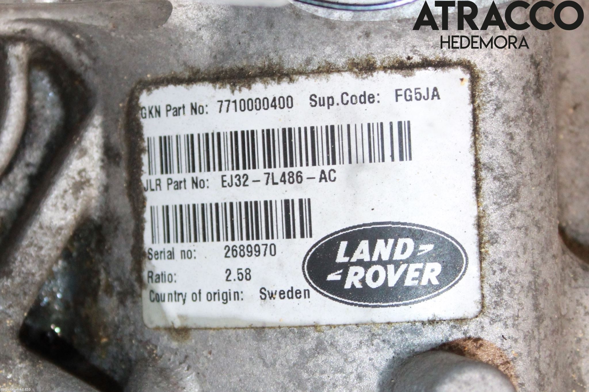 Landrover LAND ROVER RANGE ROVER EVOQUE (L538) 11-18 Växel Fördelningslåda