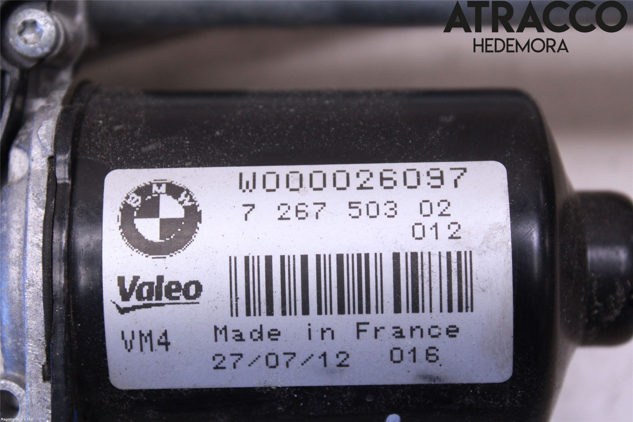BMW 1 F20/F21 11-19 Torkarmotor Vindruta