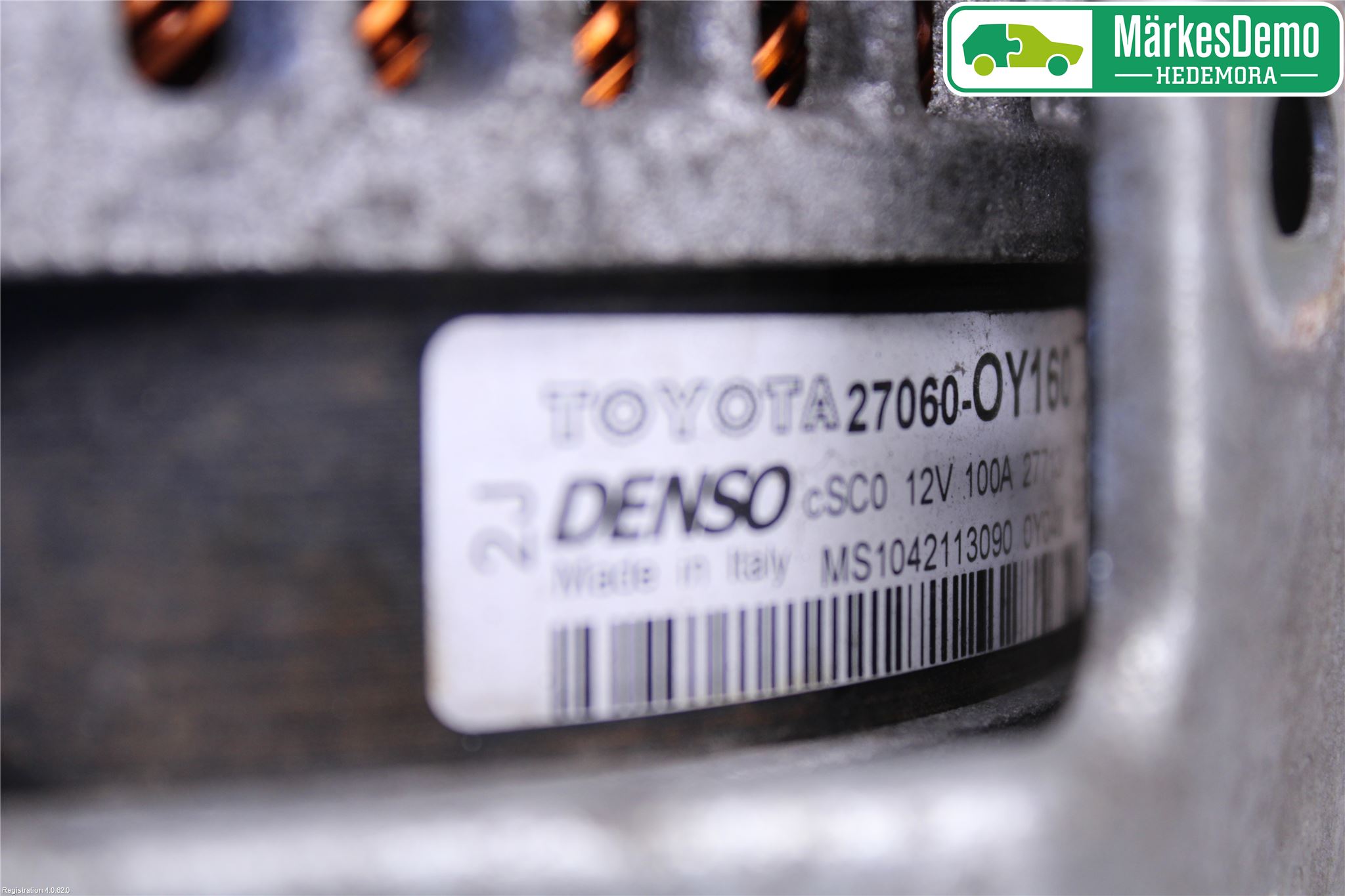 Toyota YARIS XP130 12-14 Generator