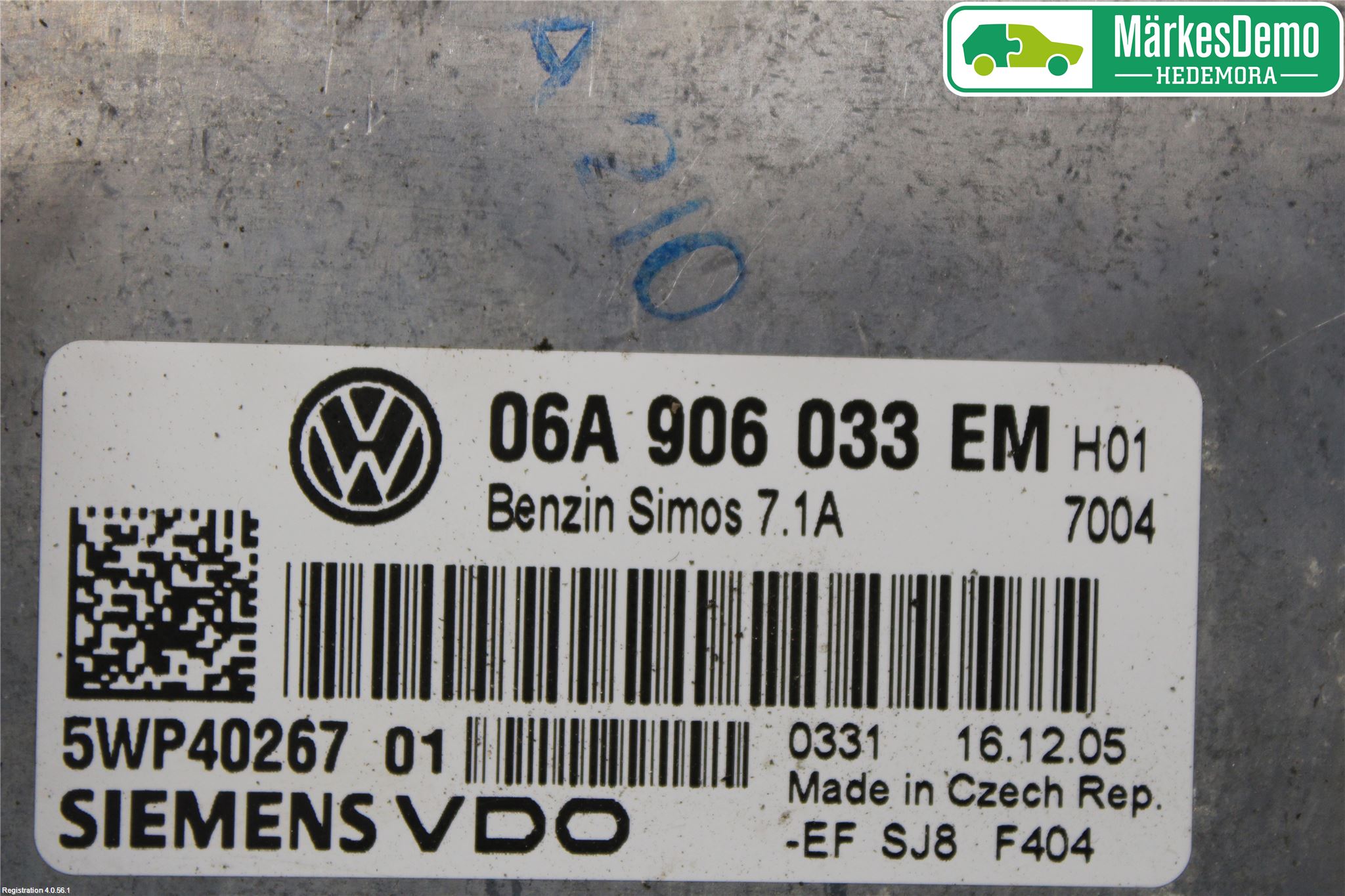 Volkswagen VW GOLF V 04-09 Styrenhet Insprut Bensin