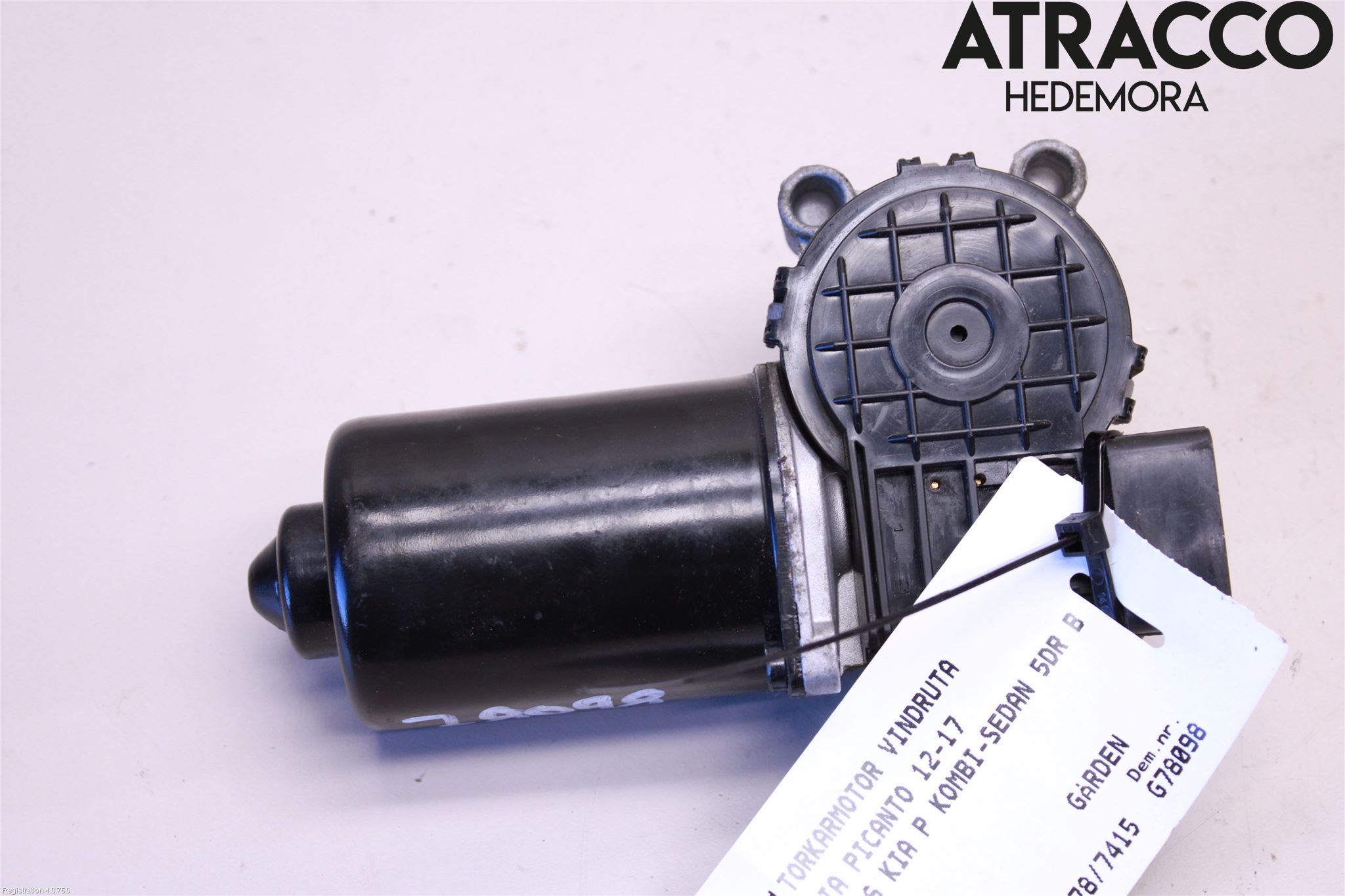 Kia PICANTO 12-17 Torkarmotor Vindruta