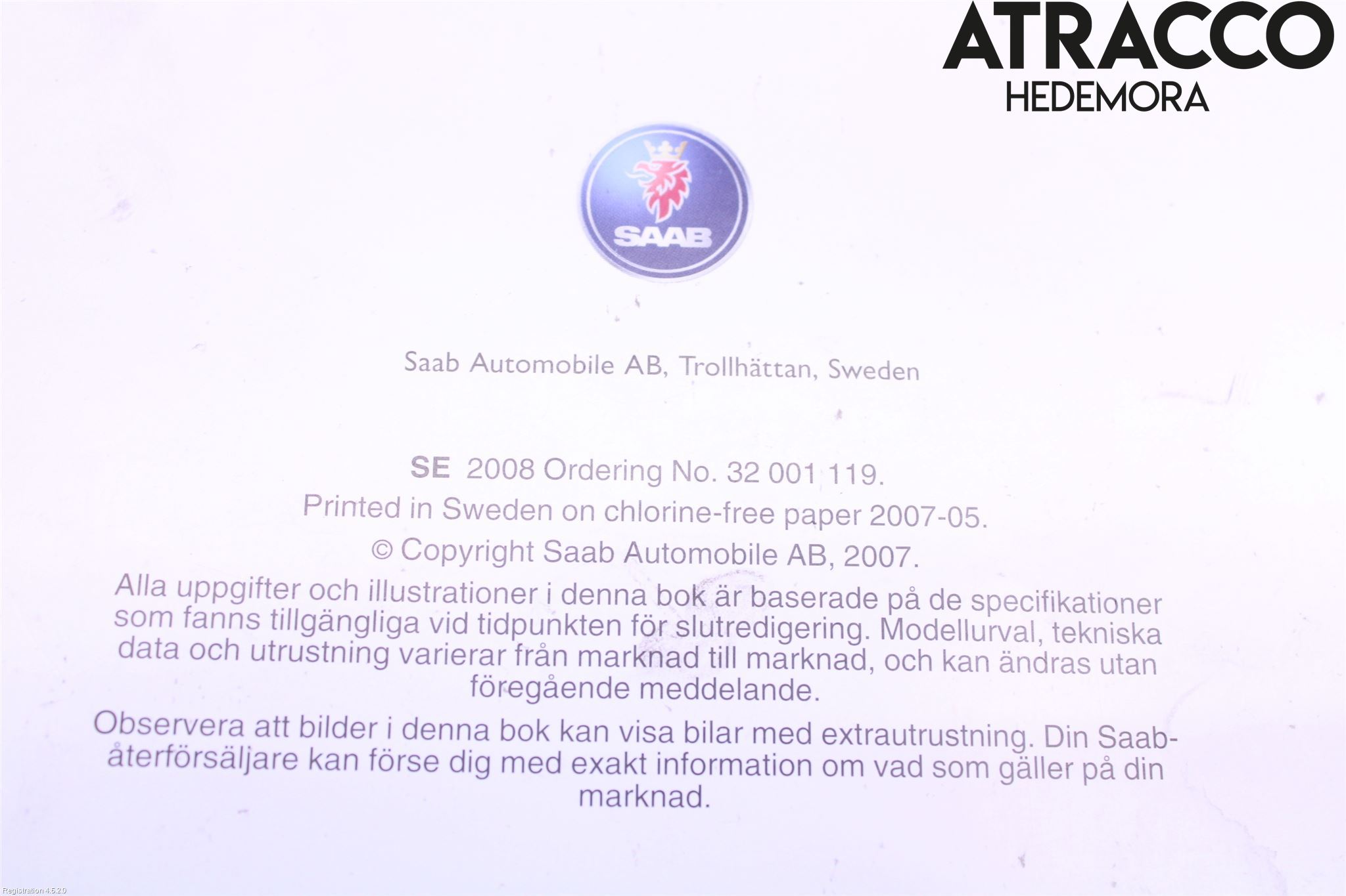 Saab 9-5     06-10 Instruktionsbok