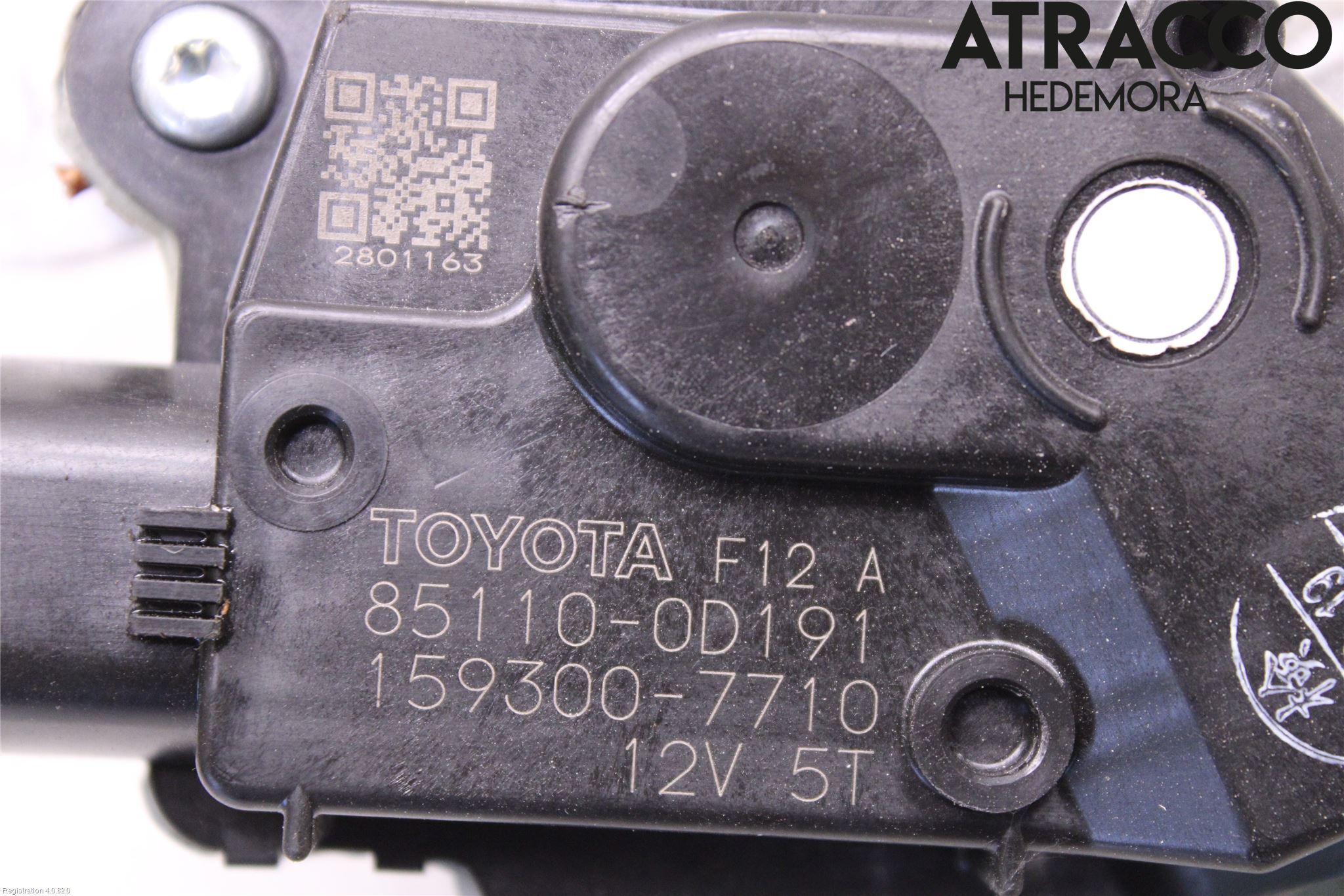 Toyota YARIS XP130 15-20 Torkarmotor Vindruta