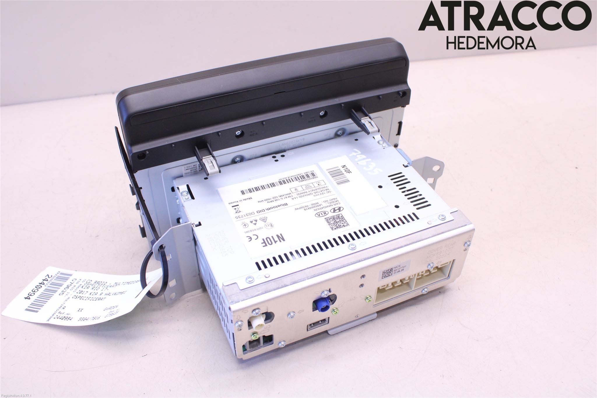 Kia RIO 17- Cd Radio - Multimediapanel