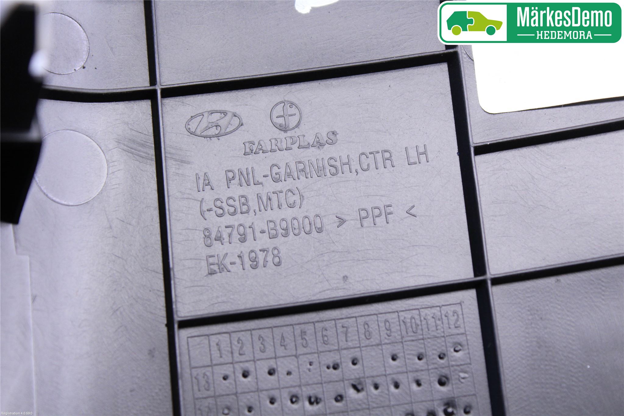 Hyundai i10 BA 17-20 Instrumentbräda Inlägg-Dekorlist