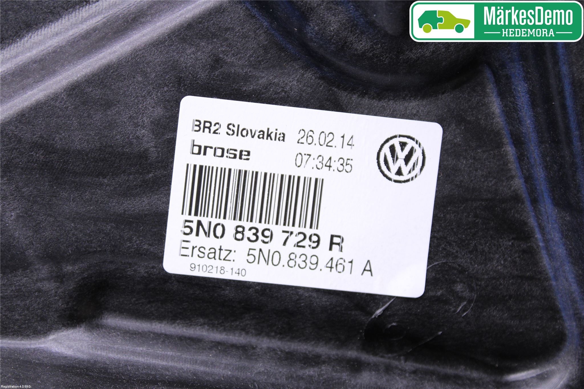 Volkswagen VW TIGUAN 07-16 Fönsterhiss El Kompl