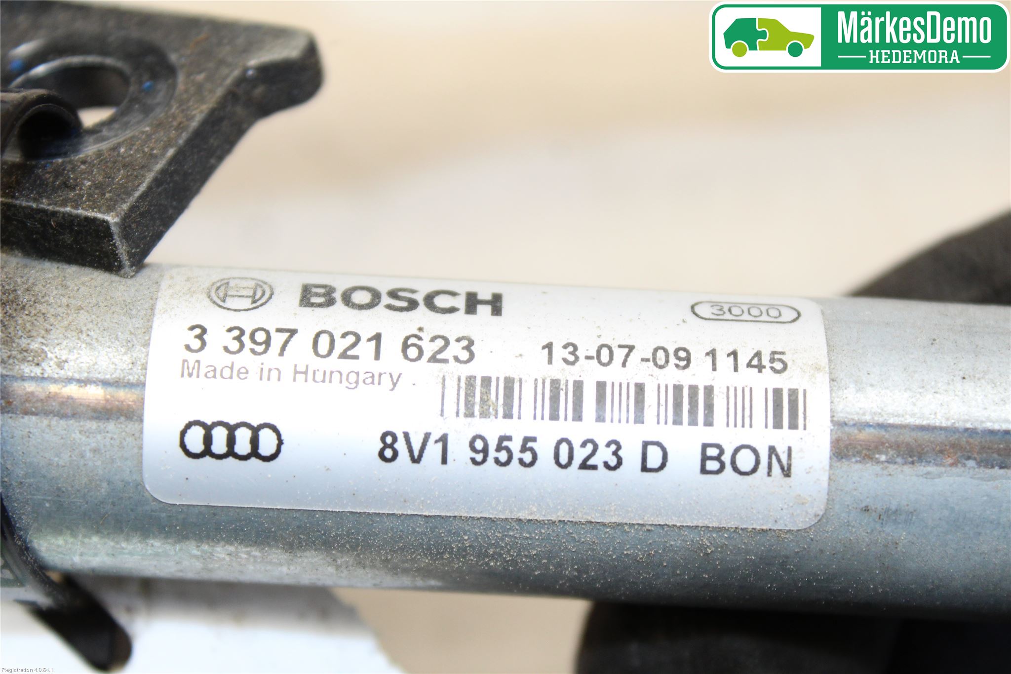 Audi A3/S3 8V 13-20 Torkarmekanism Vindruta