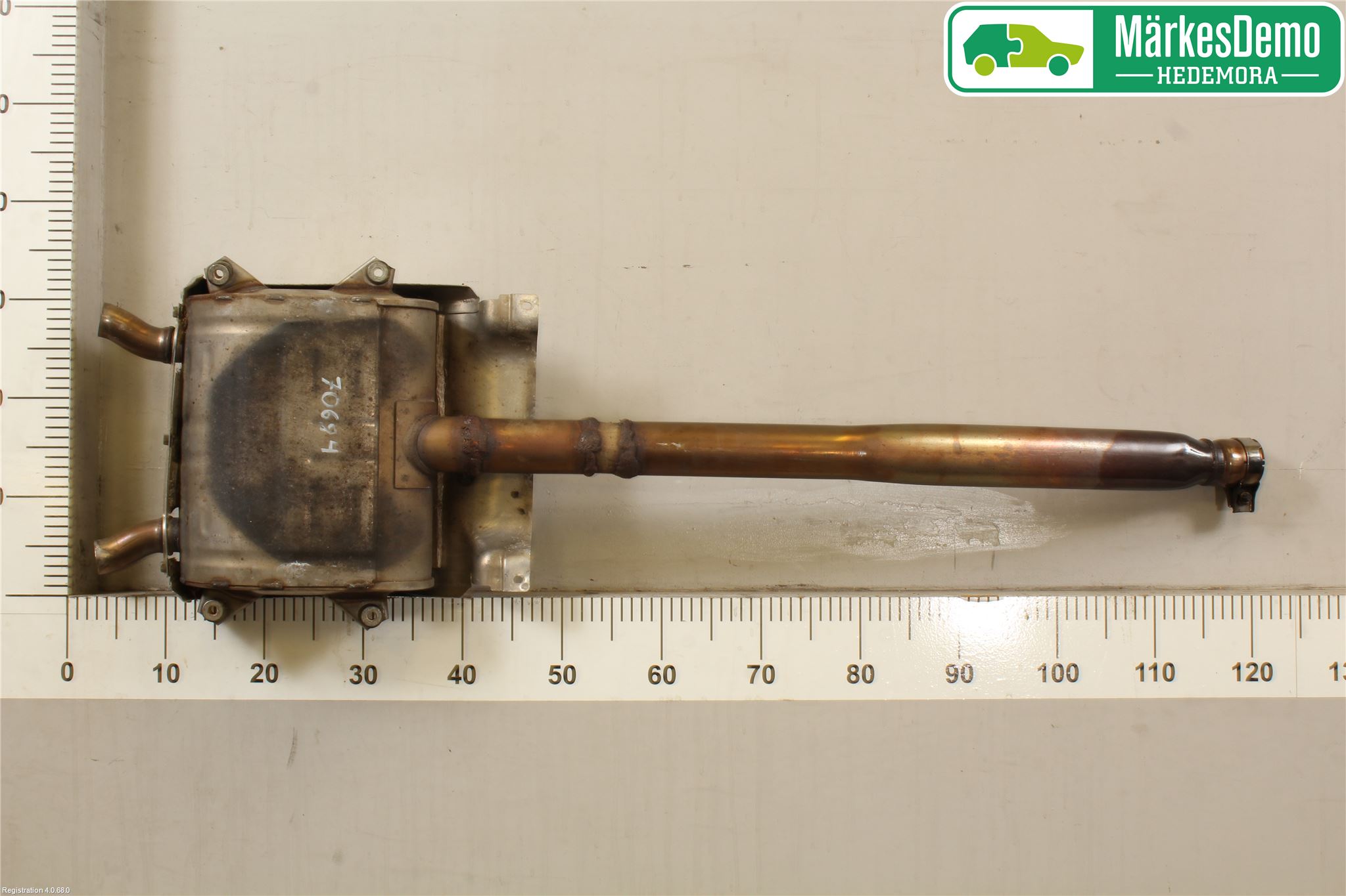 Snöskoter YAMAHA Avgasrör Främre-Mitt-Bak