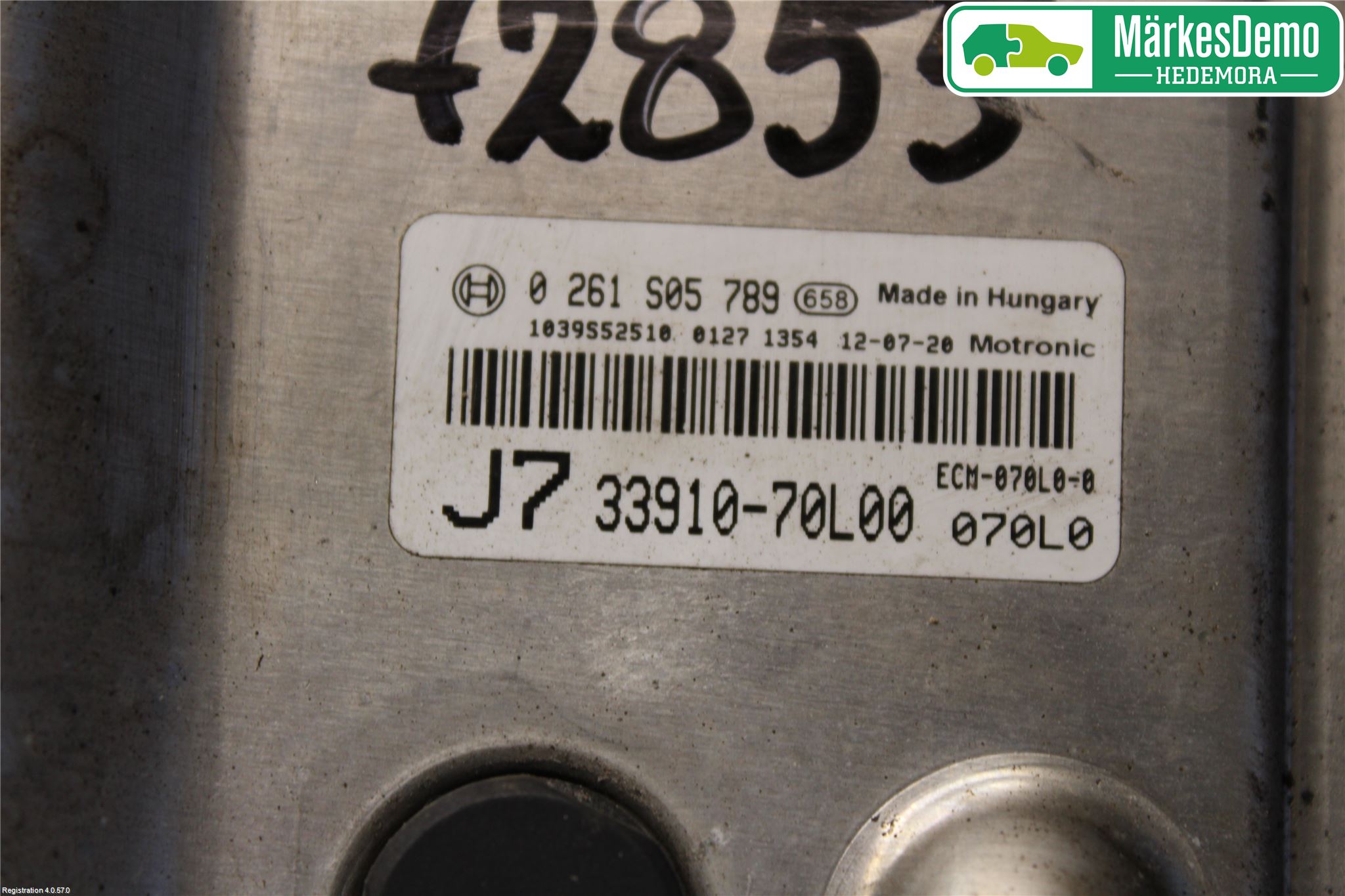 Suzuki SWIFT 11-16 Styrenhet Insprut Bensin