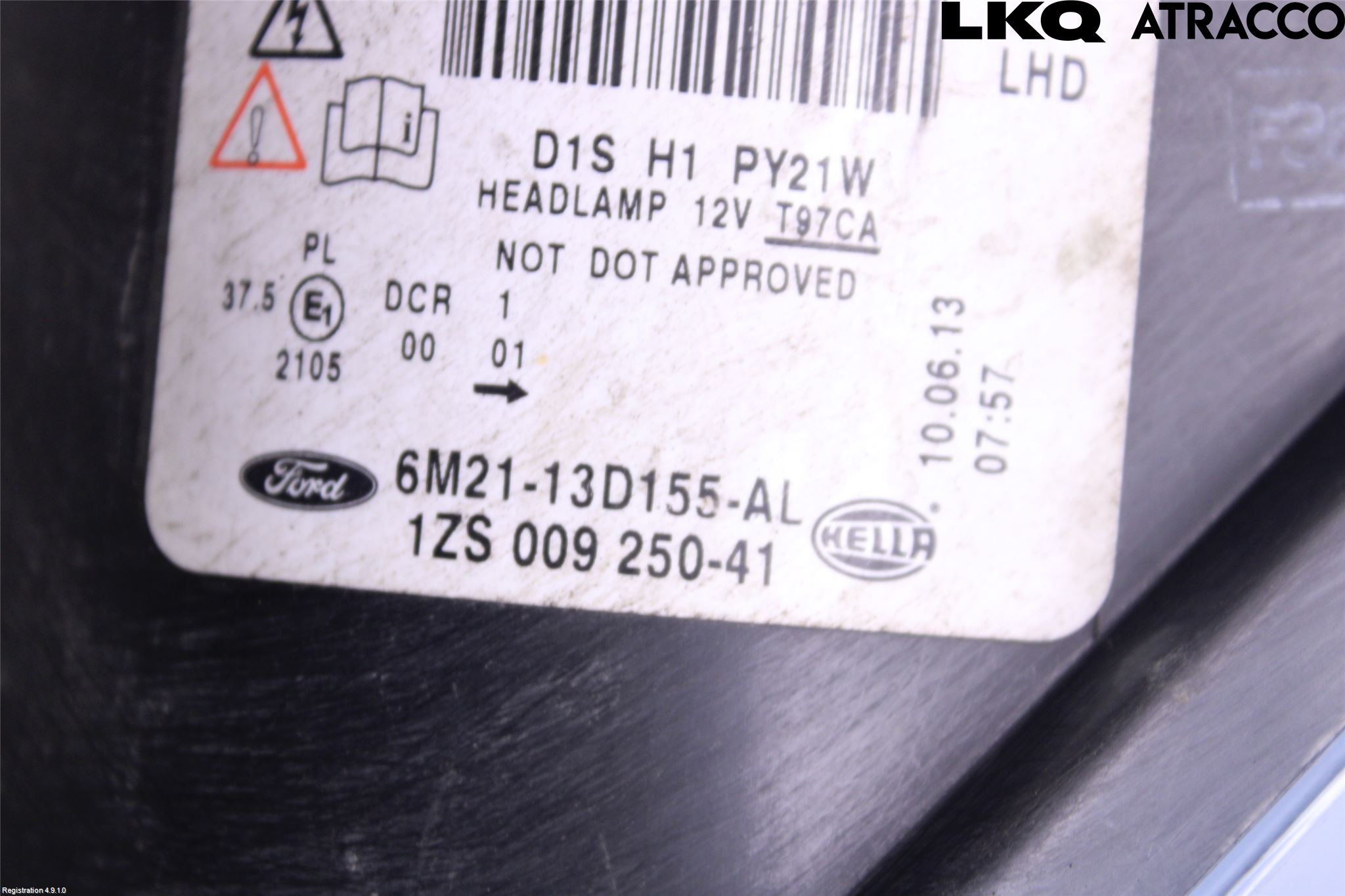 Ford S-MAX 06-15 Strålkastare Vänster