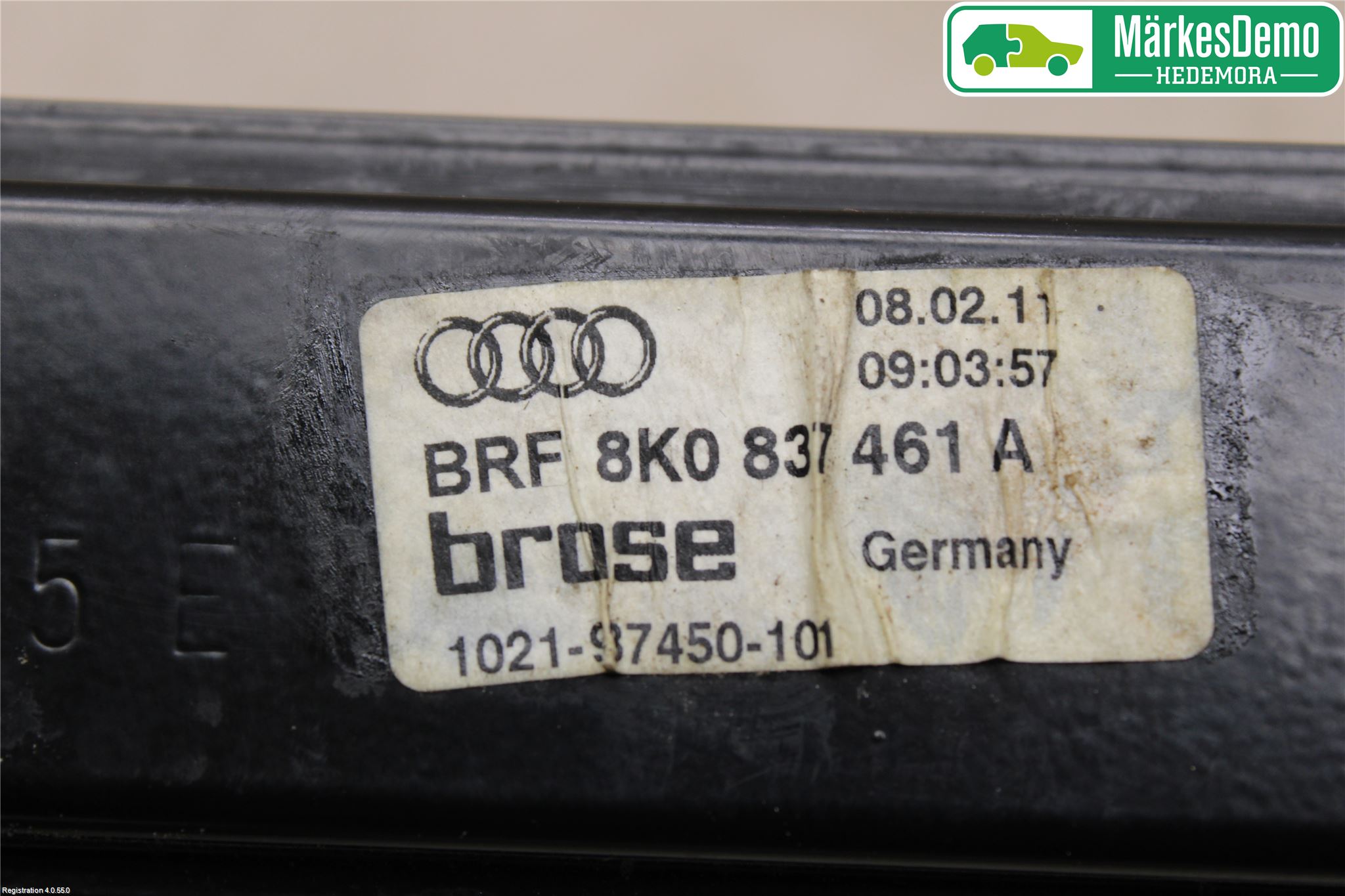 Audi A4/S4 08-11 Fönsterhiss El Kompl