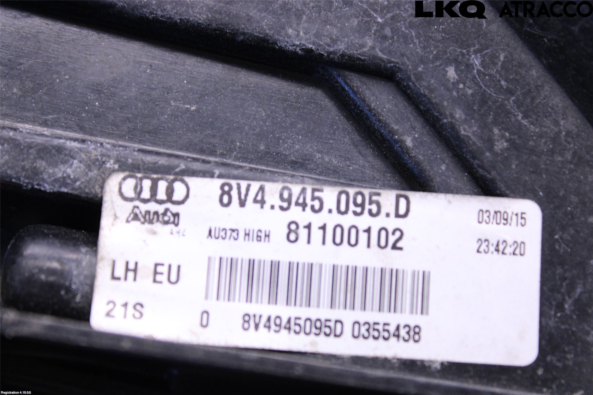 Audi A3/S3 8V 13-20 Bakljus Vänster