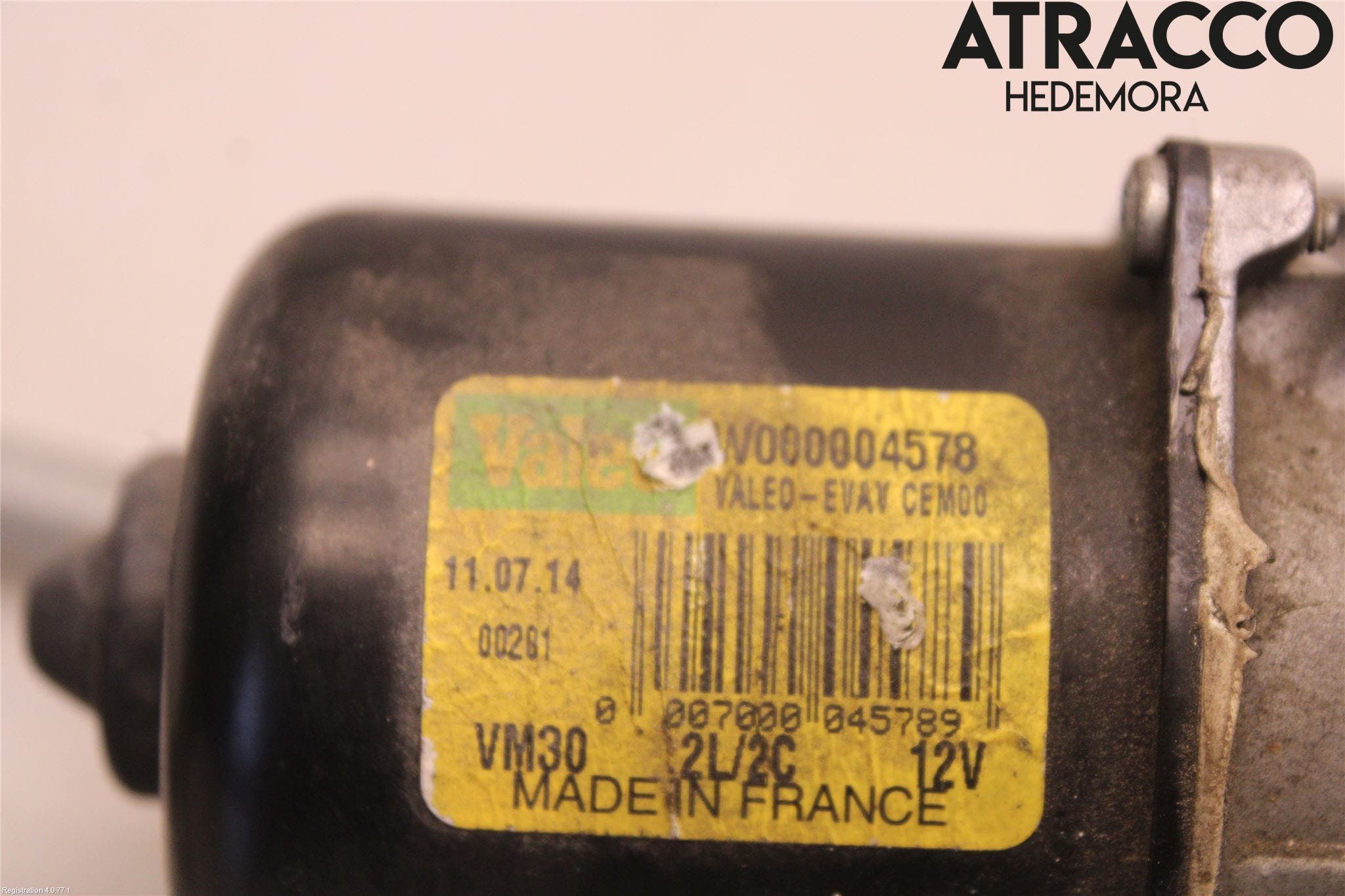 Citroen C3 10-17 Torkarmekanism Vindruta