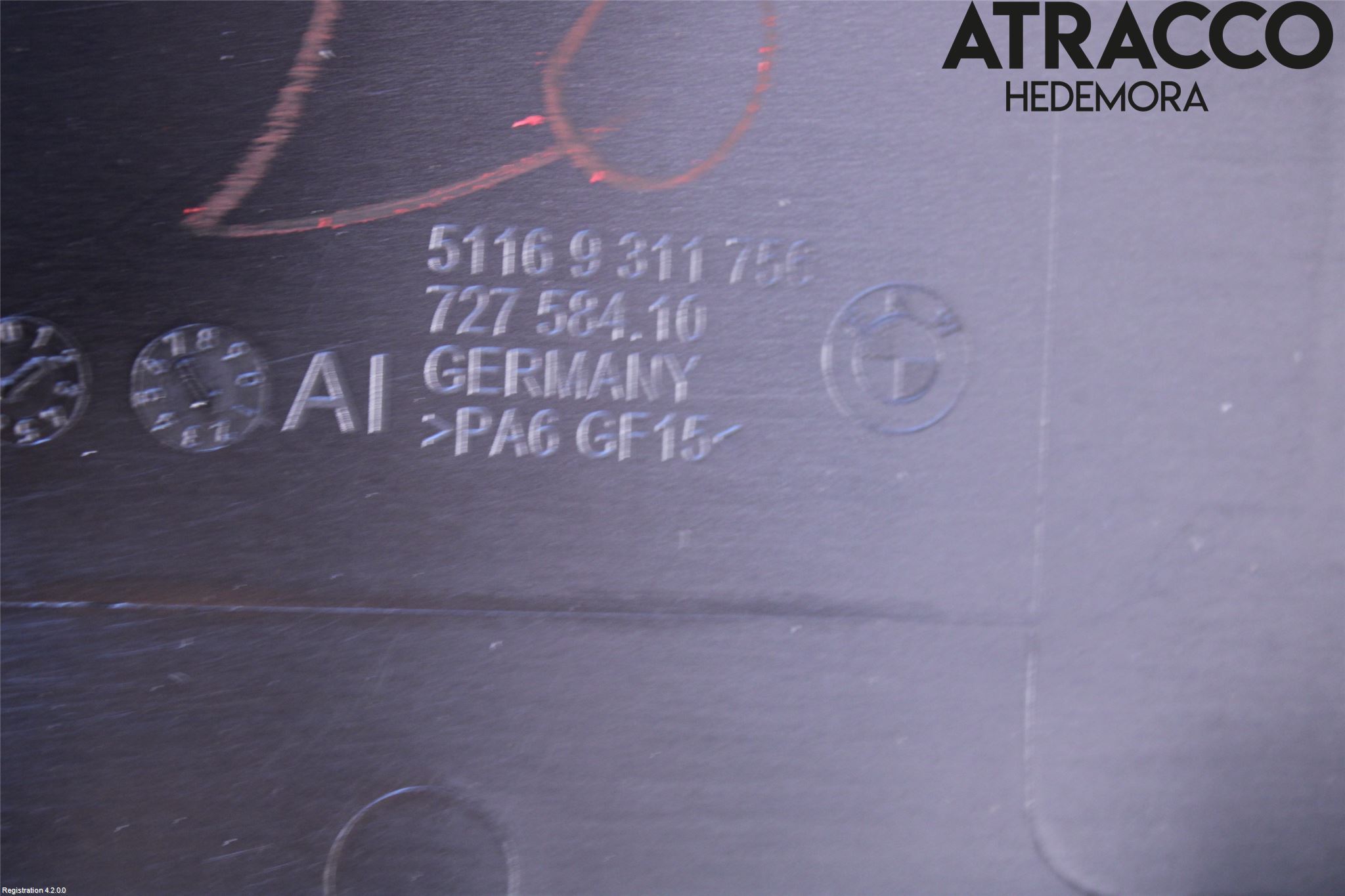 BMW i3 I01 13-22 Inr Tunnelfack