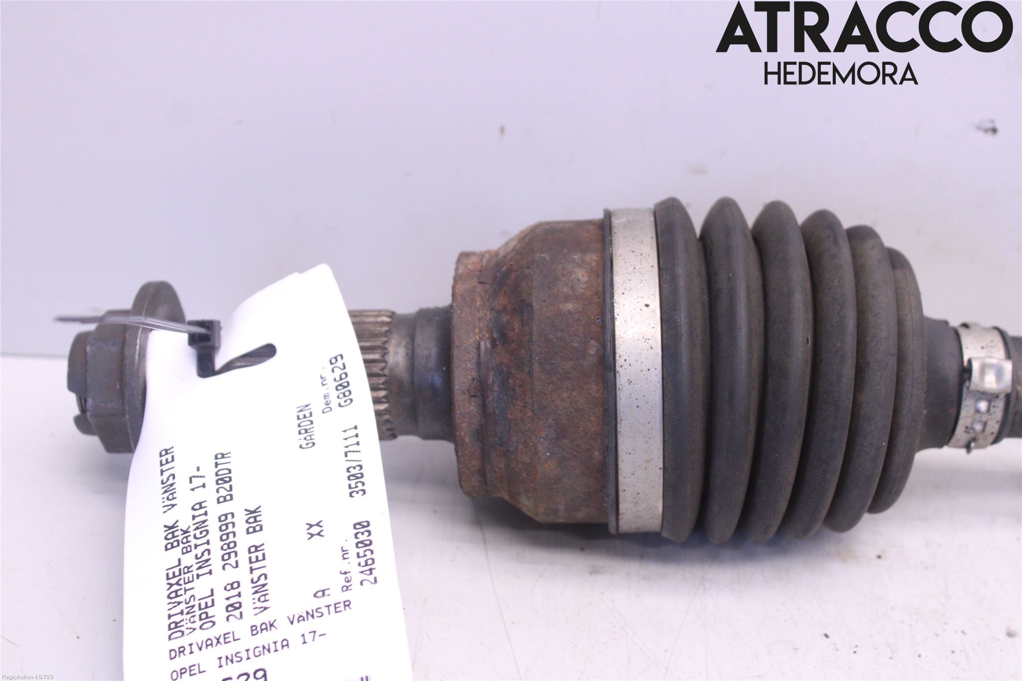 Opel INSIGNIA 17- Drivaxel Bak Vänster