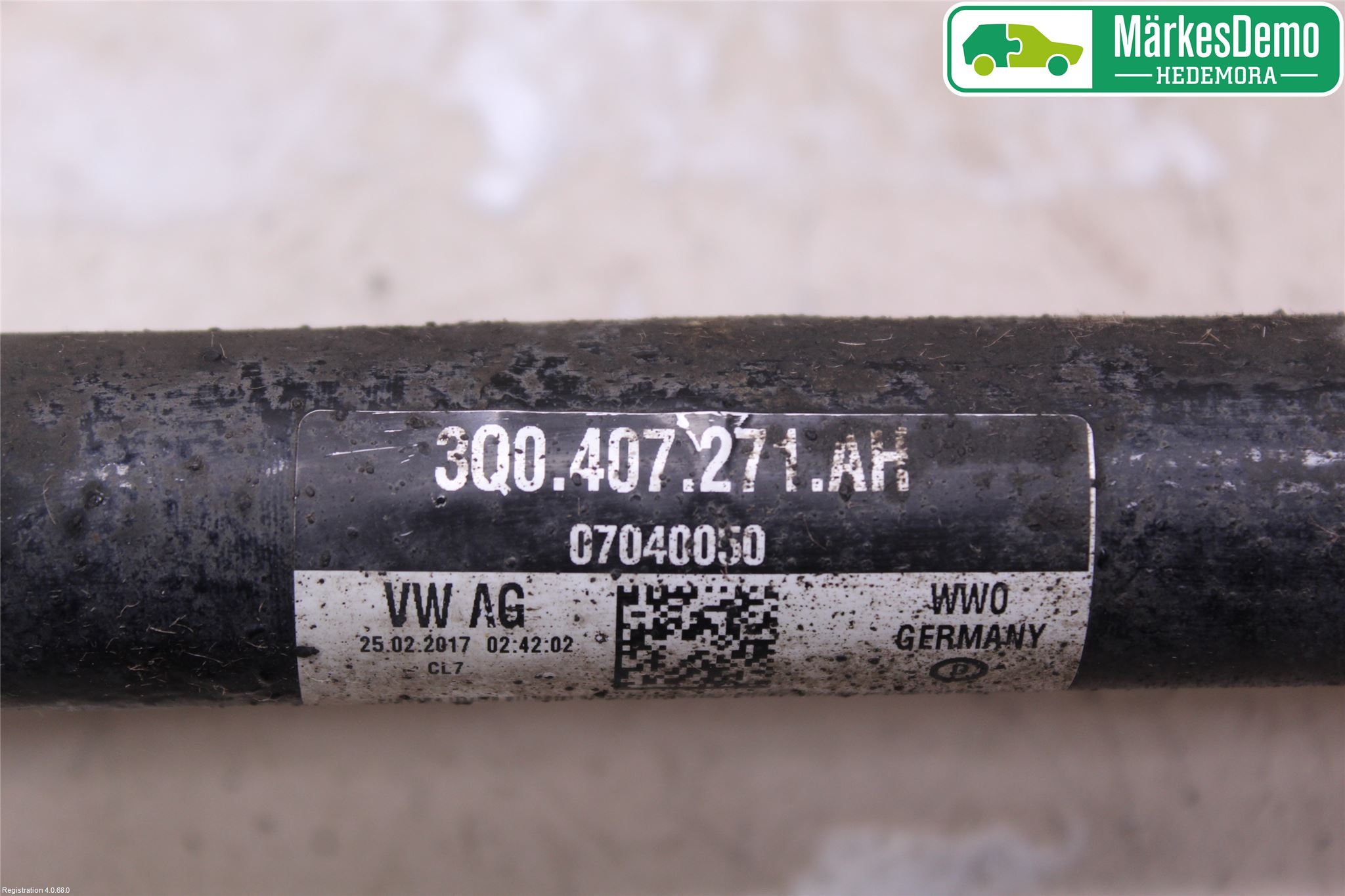 Volkswagen VW TIGUAN 16-24 Drivaxel Fram Vänster