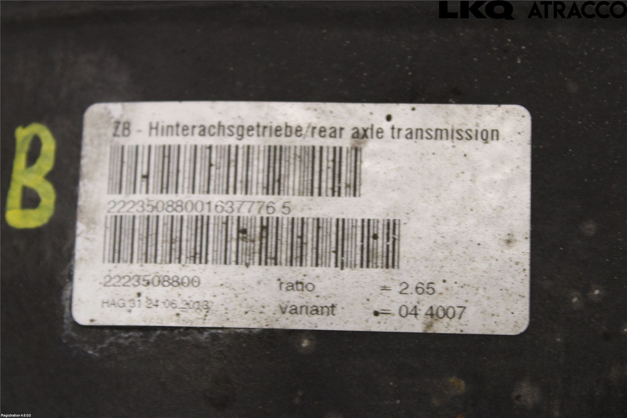 MB S-CLASS AMG (W221) Bakväxel-Diff