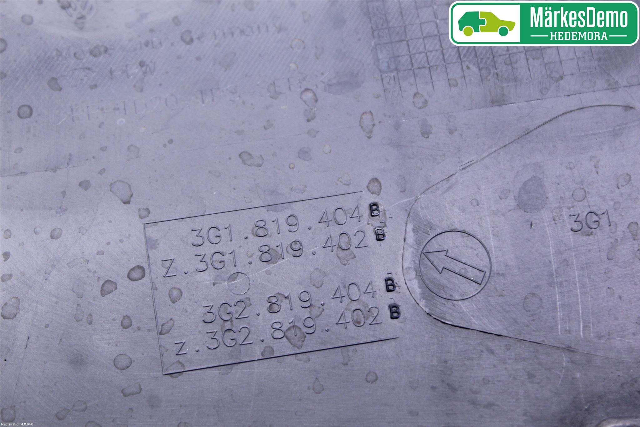 Volkswagen VW PASSAT 15-19 Torpedplåt-Torpedplast