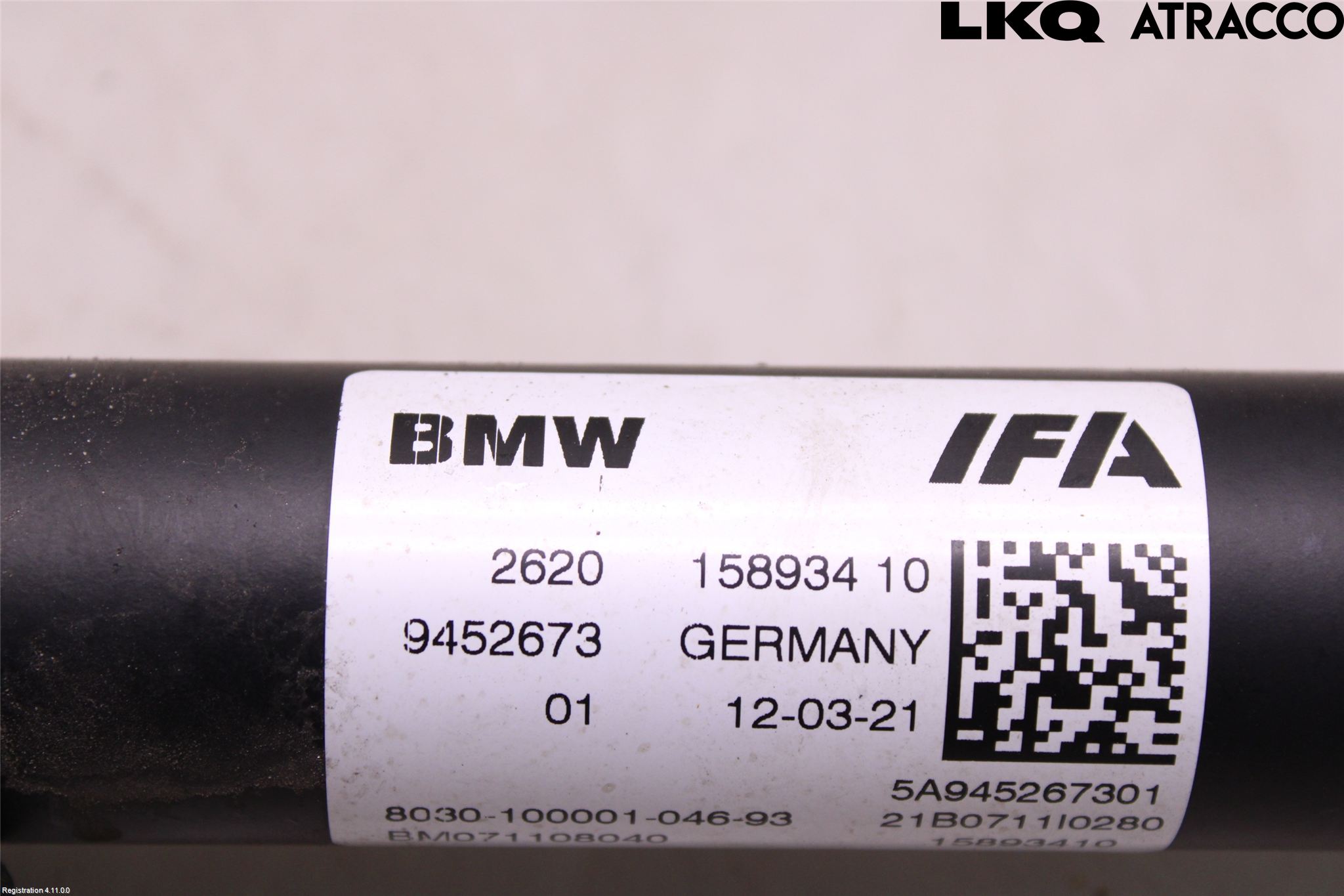 BMW X3 G01 18- Mellanaxel Främre 4Wd