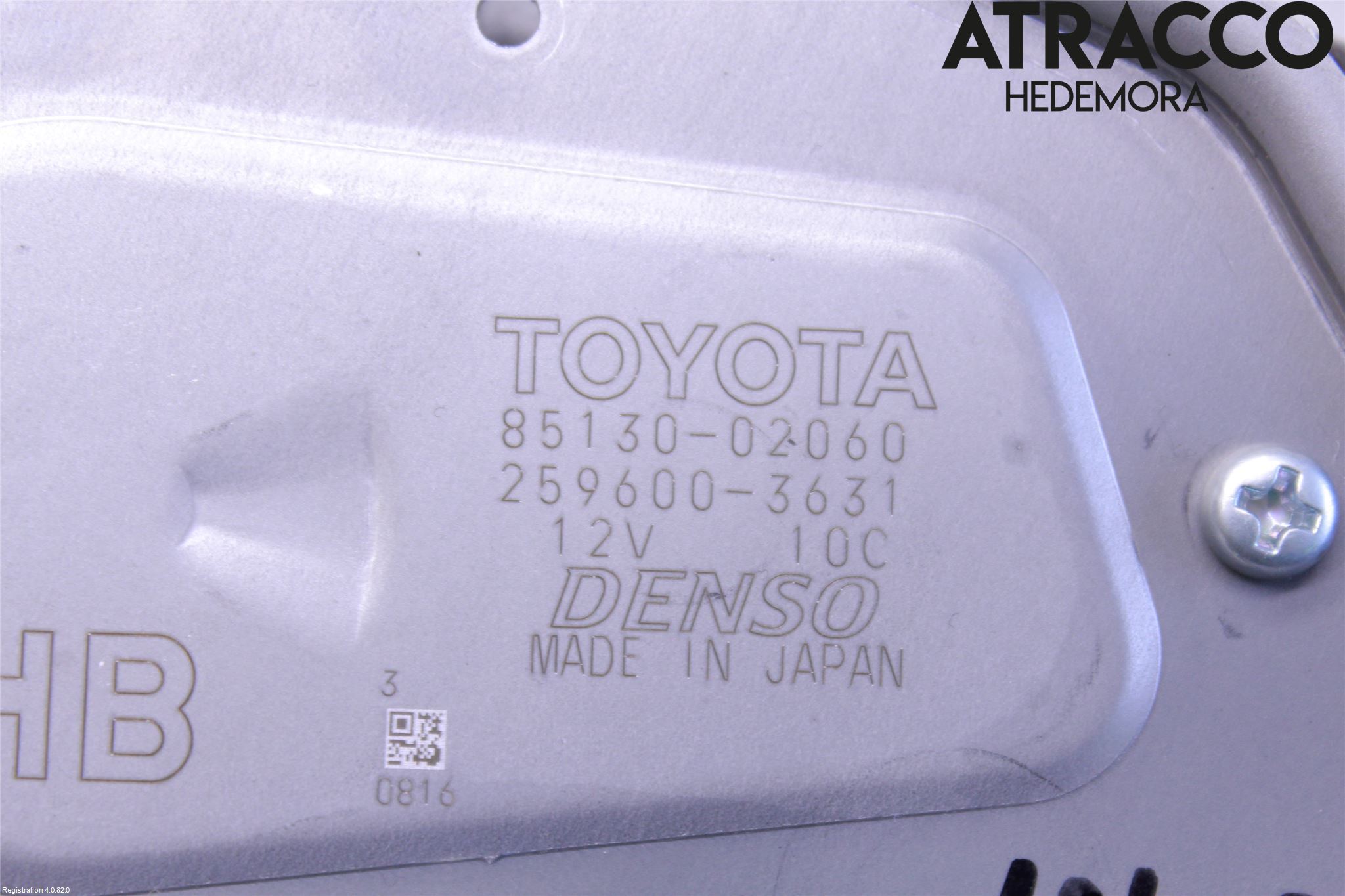 Toyota COROLLA 19- Torkarmotor Baklucka
