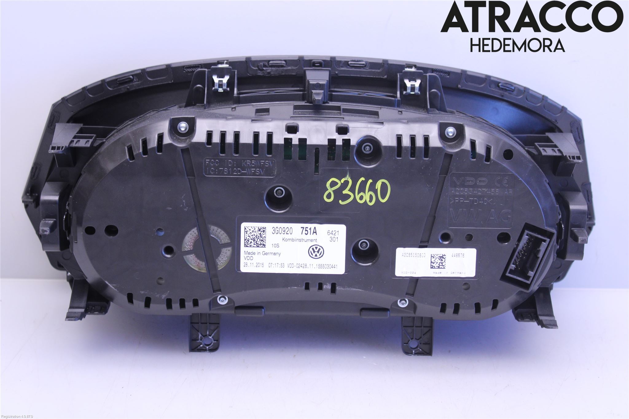 Volkswagen VW PASSAT 15-19 Instrument Komb