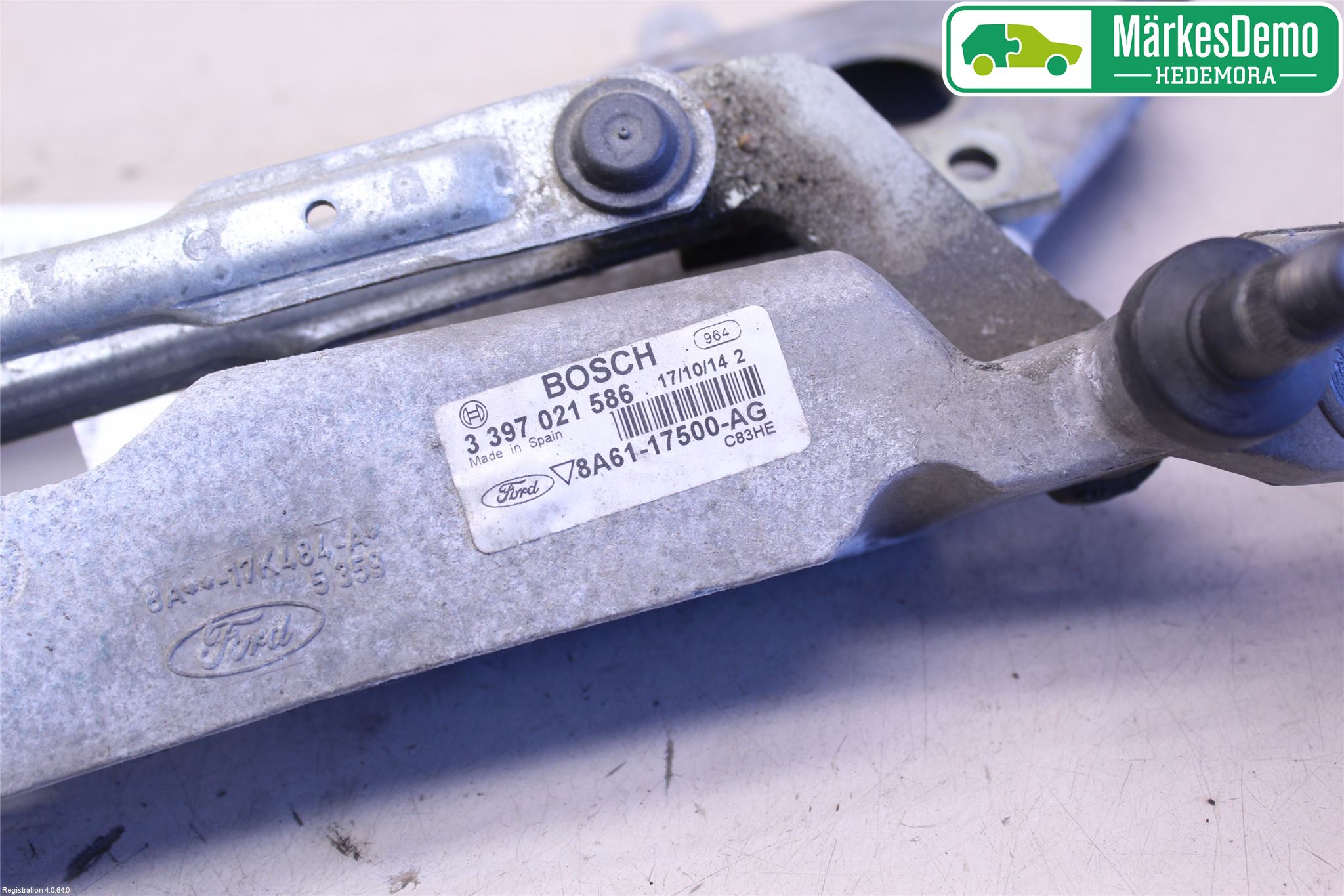 Ford FIESTA 13-17 Torkarmekanism Vindruta