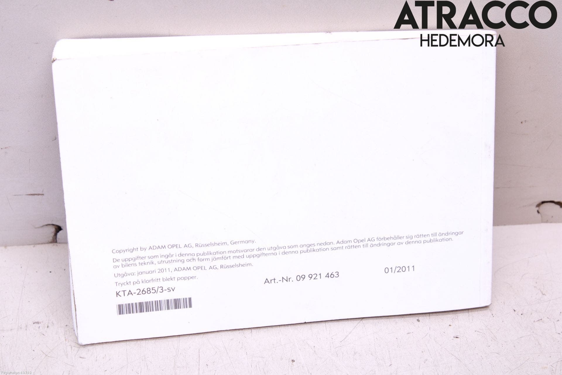 Opel ASTRA J 10-15 Instruktionsbok