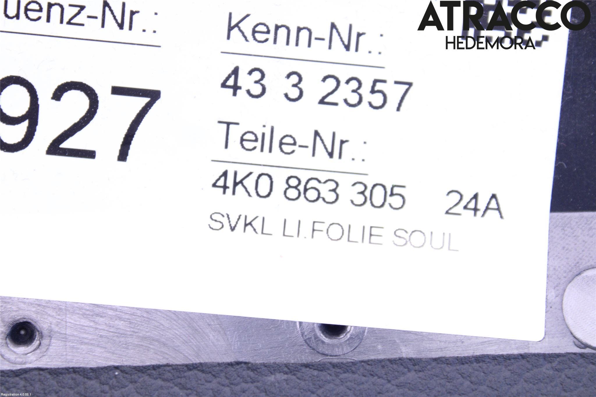 Audi A6 F2/C8 19- Inr Tunnelfack