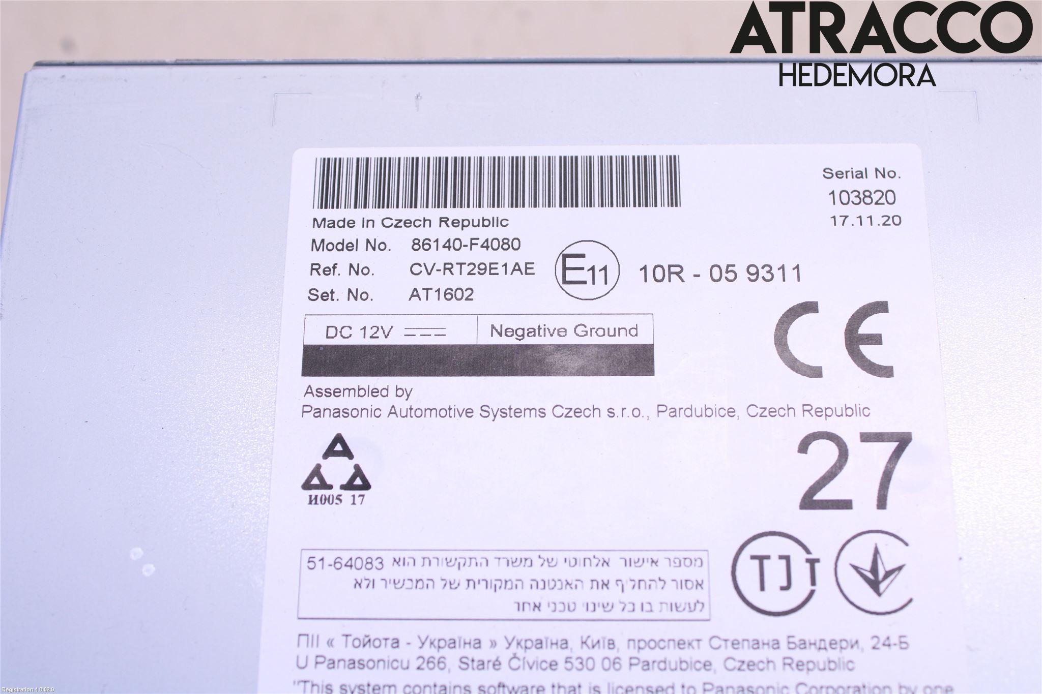 Toyota C-HR 16-23 Cd Radio - Multimediapanel