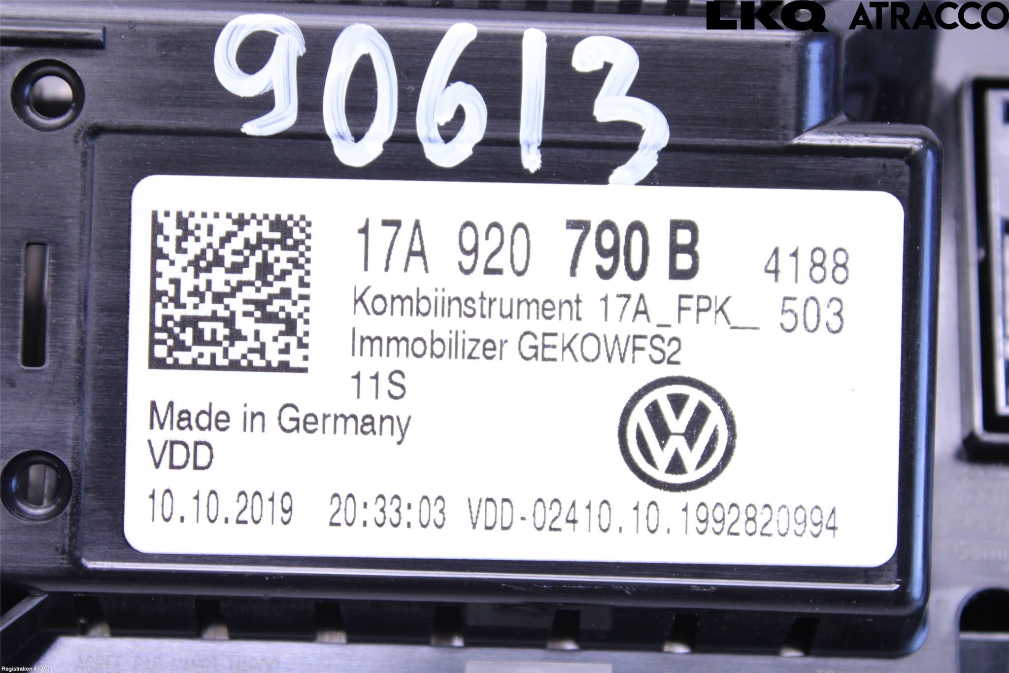 Volkswagen VW T-ROC 18- Instrument Komb
