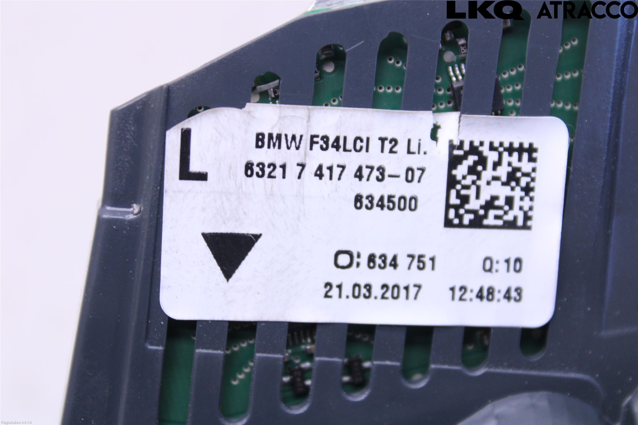 BMW 3 GT F34 13-19 Bakljus Lucka Vä