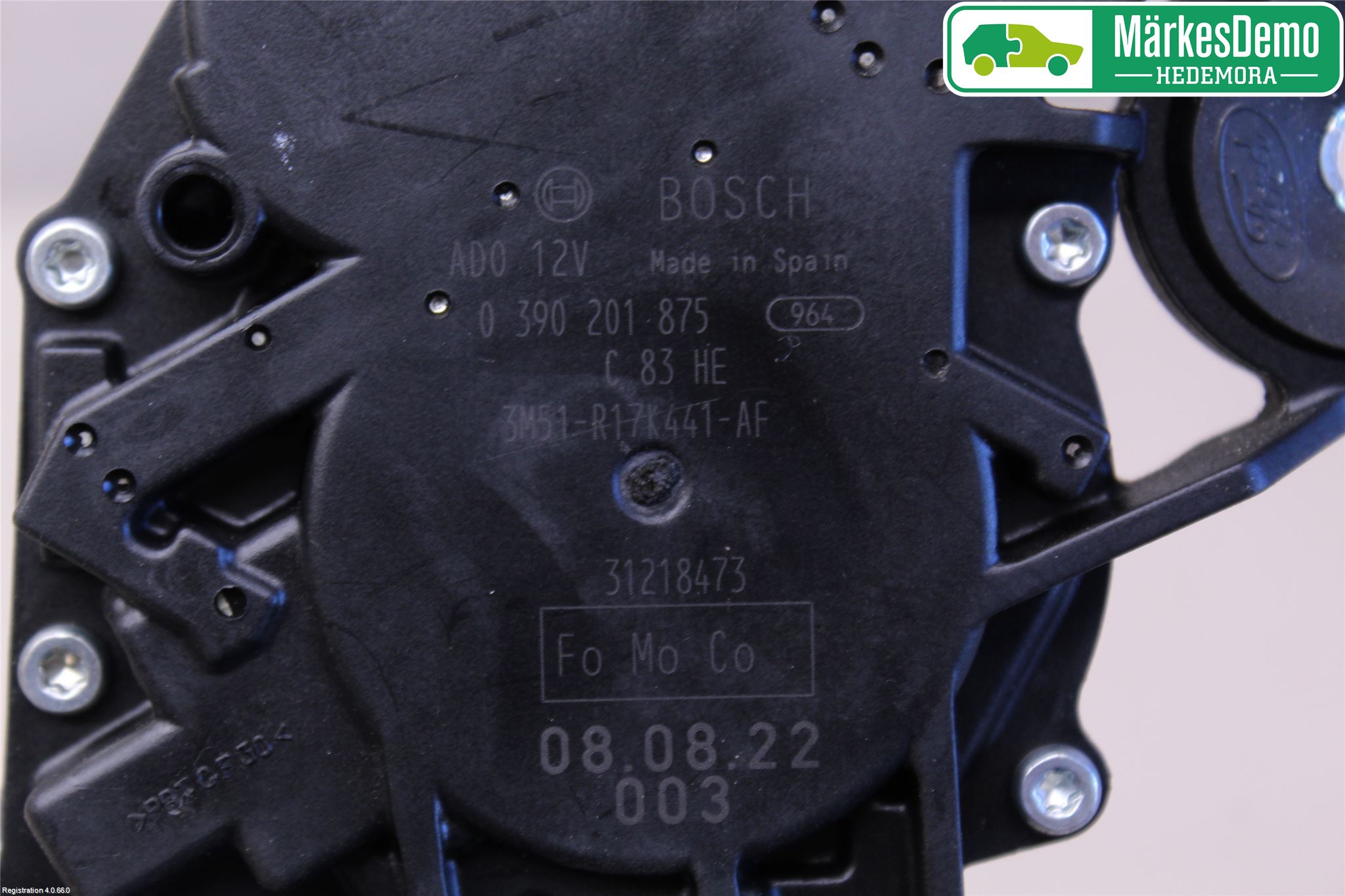 Ford MONDEO 07-15 Torkarmotor Vindruta