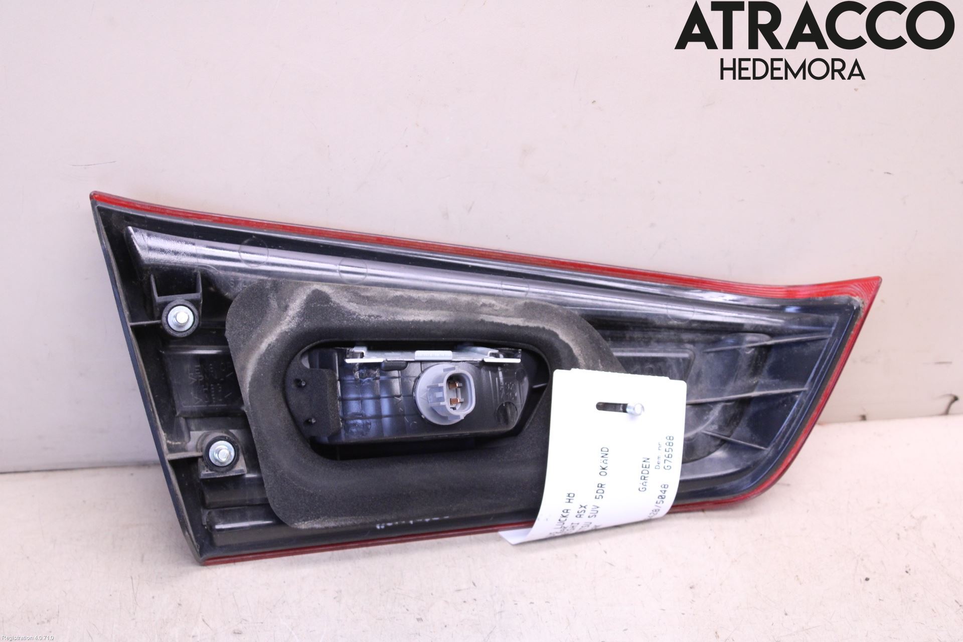 Mitsubishi ASX 10-22 Bakljus Lucka Hö