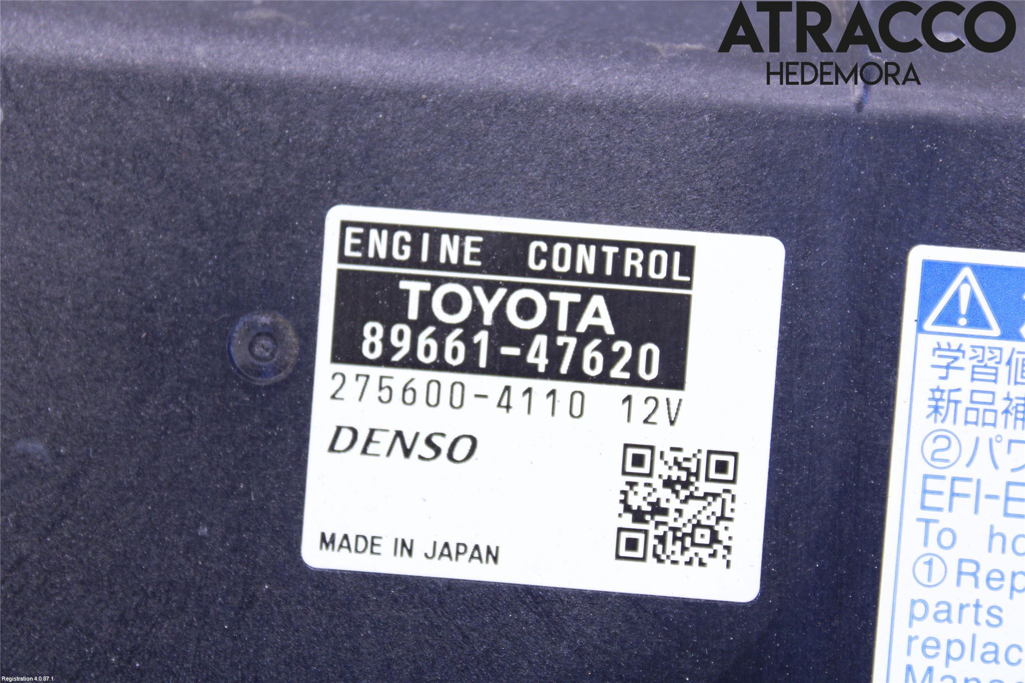 Toyota PRIUS+ ZVW40 12-20 Styrenhet Insprut Bensin