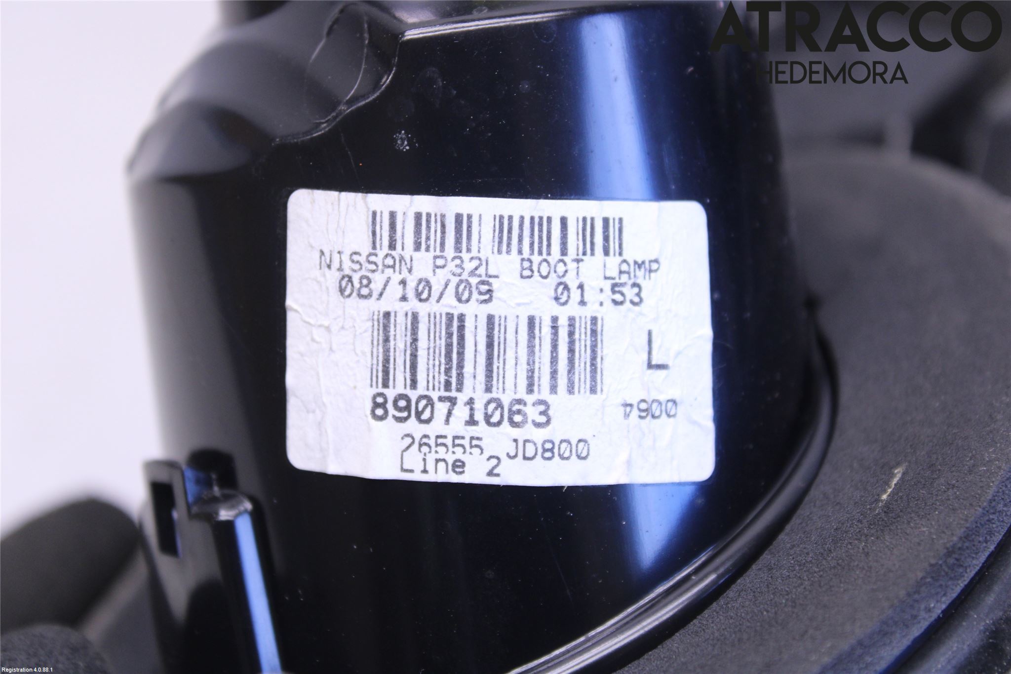 Nissan QASHQAI   07-10 Bakljus Lucka Vä