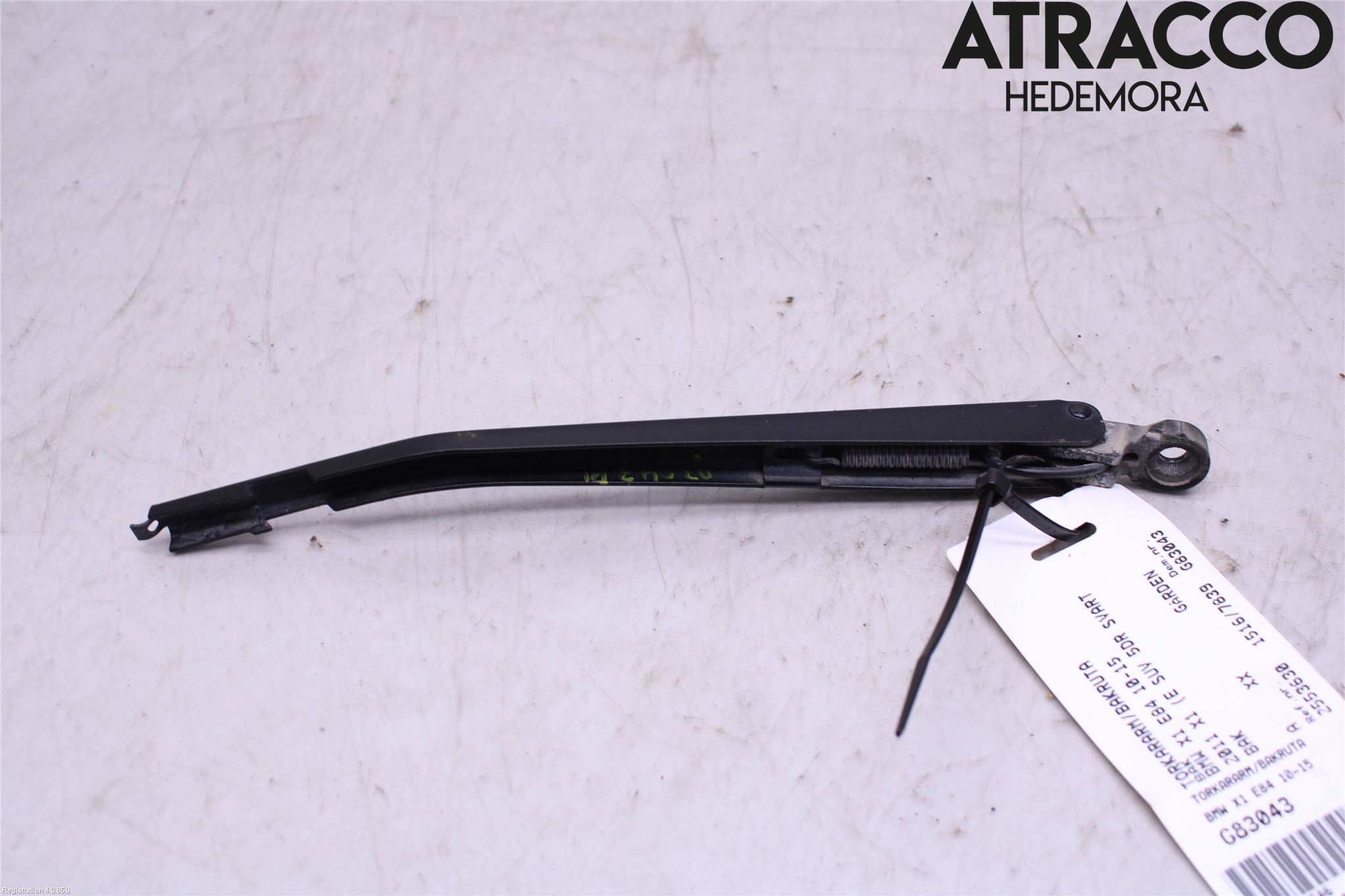 BMW X1 E84 10-15 Torkararm-Bakruta