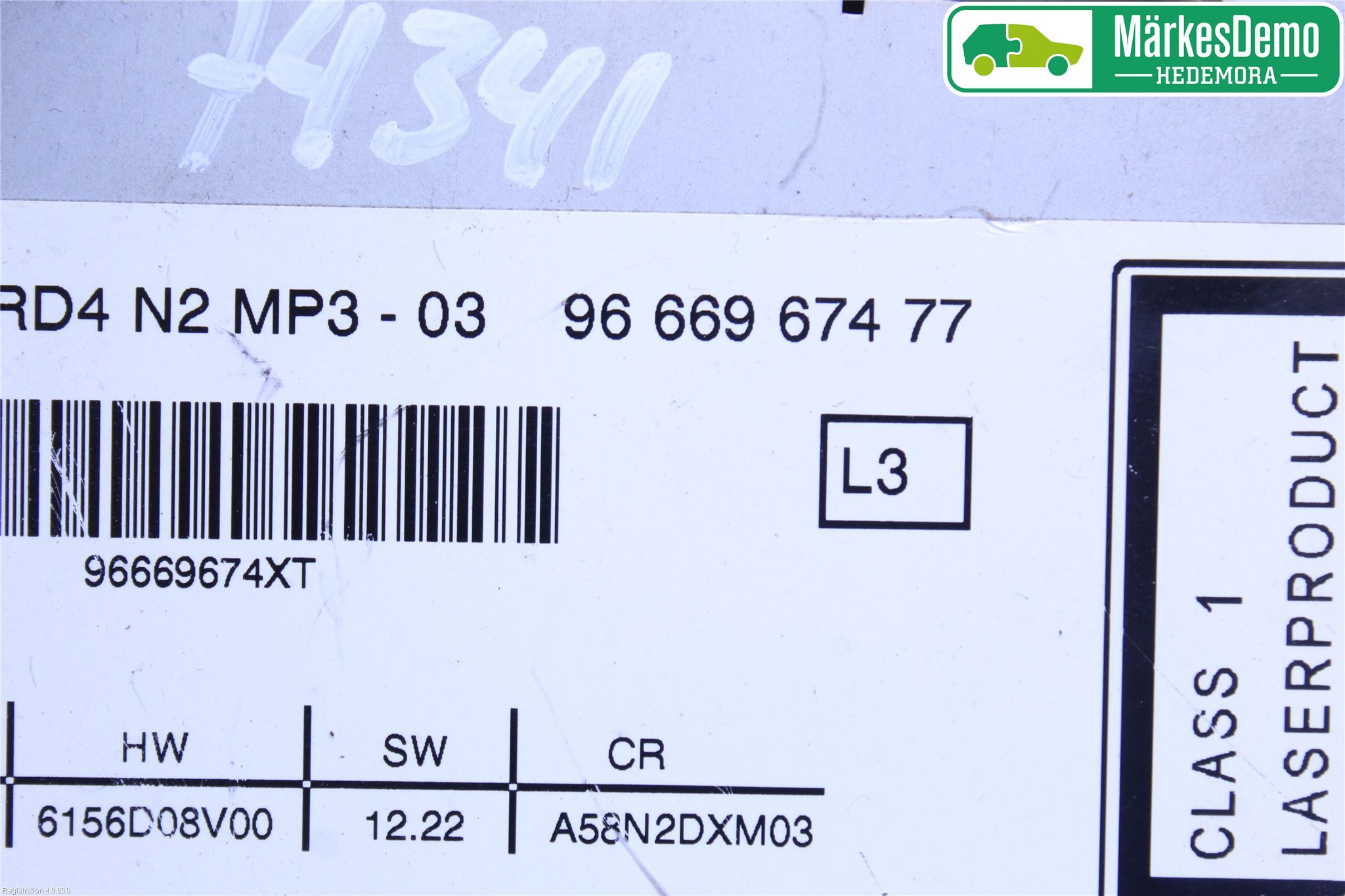 Peugeot 3008 09-16 Cd Radio - Multimediapanel