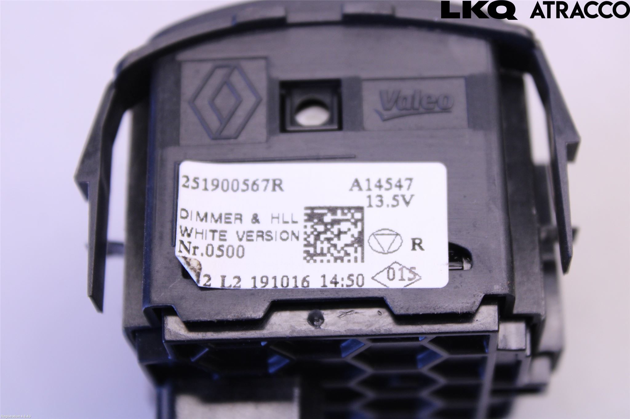 Renault CAPTUR 20-24 Str Ljusvidd Reglering